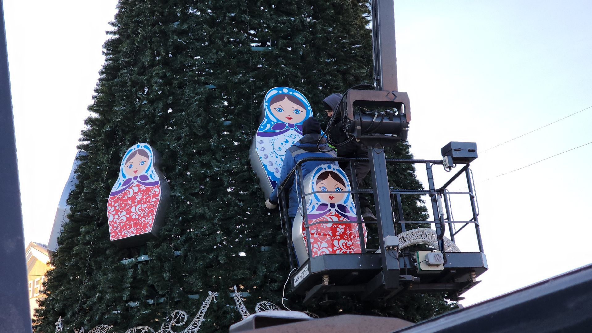 новый год, зима в подмосковье, праздник, Лосино-Петровский, вертикалки,