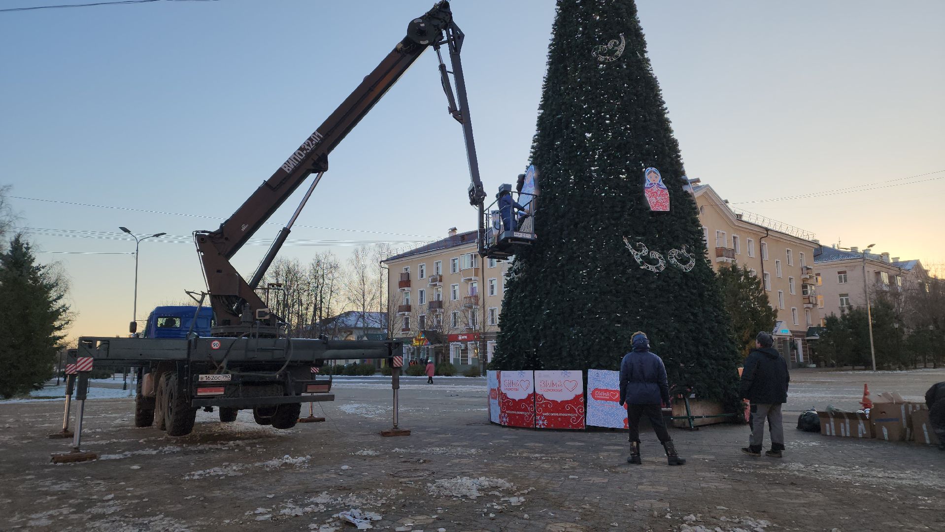 новый год, зима в подмосковье, праздник, Лосино-Петровский, вертикалки,