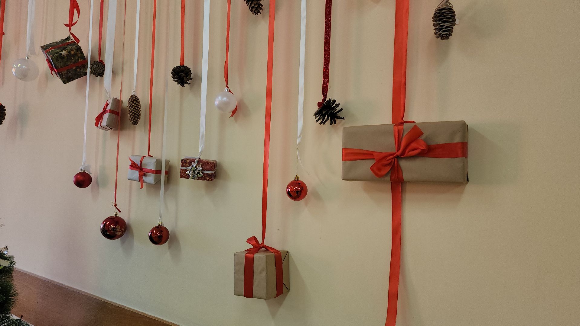 Новый год, Украшения, Лобня, Школа, вертикалки,