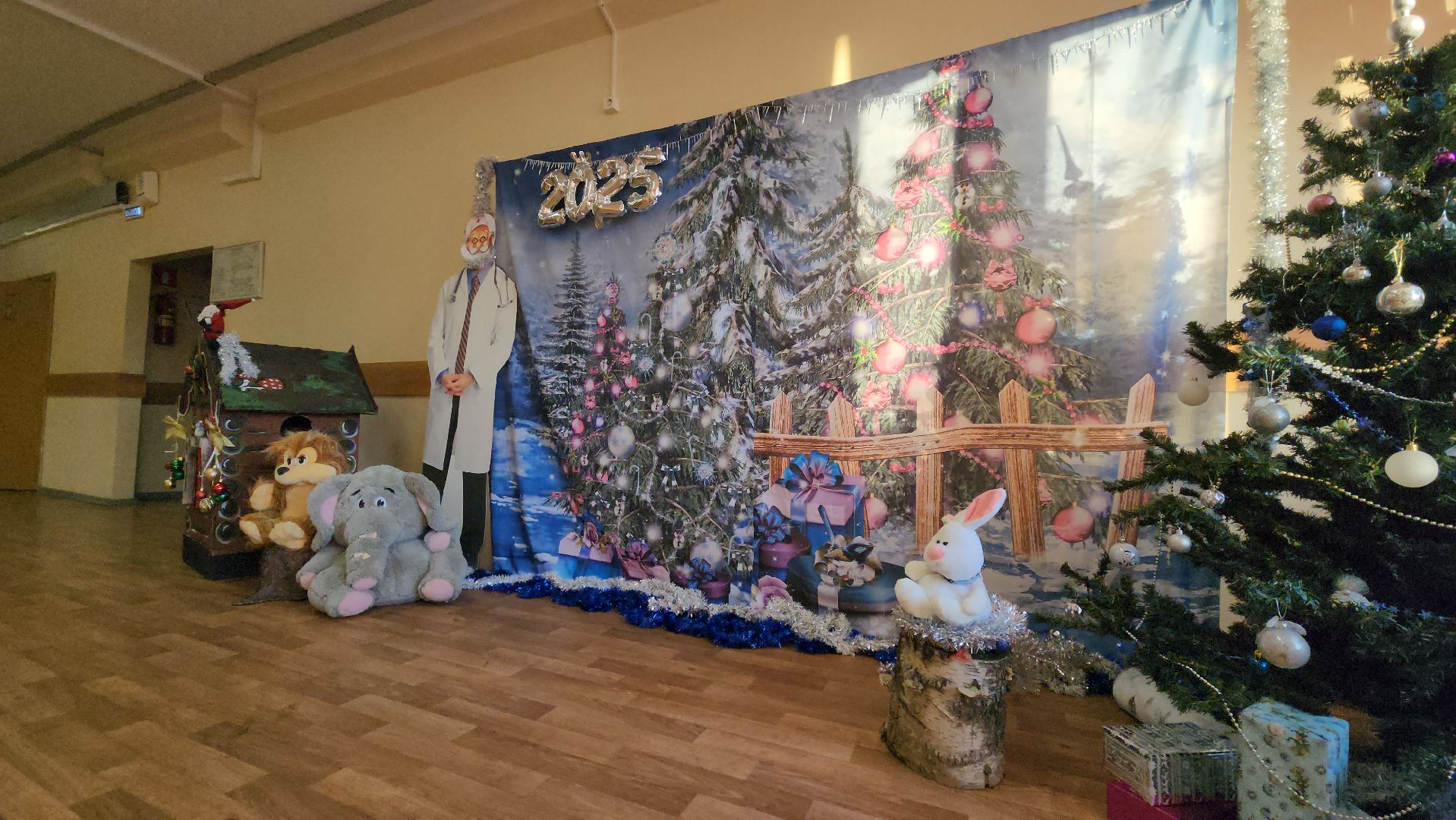 Новый год, Украшения, Лобня, Школа, вертикалки,