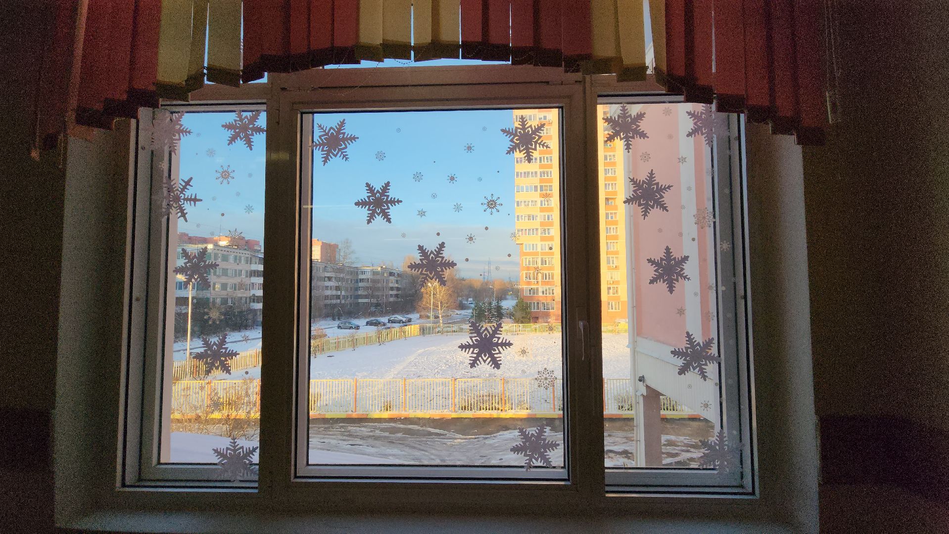 Новый год, Украшения, Лобня, Школа, вертикалки,