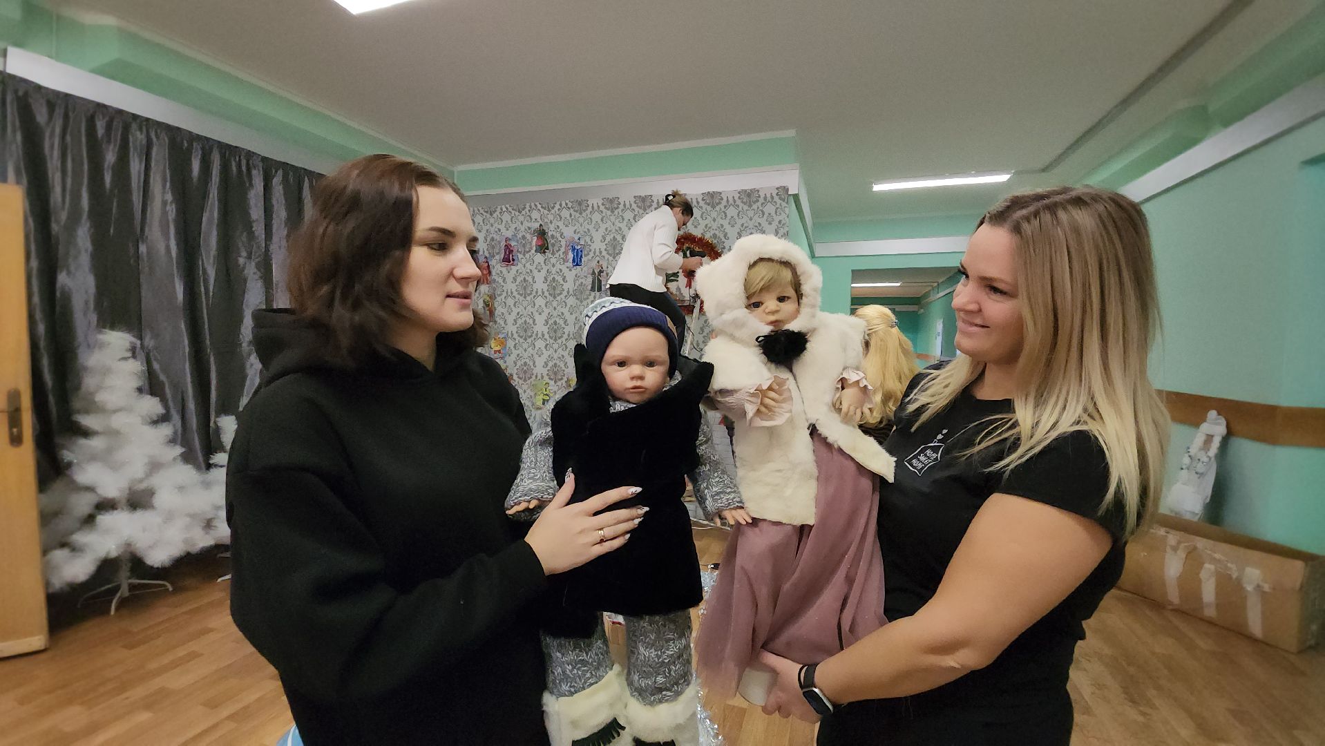 Новый год, Украшения, Лобня, Школа, вертикалки,