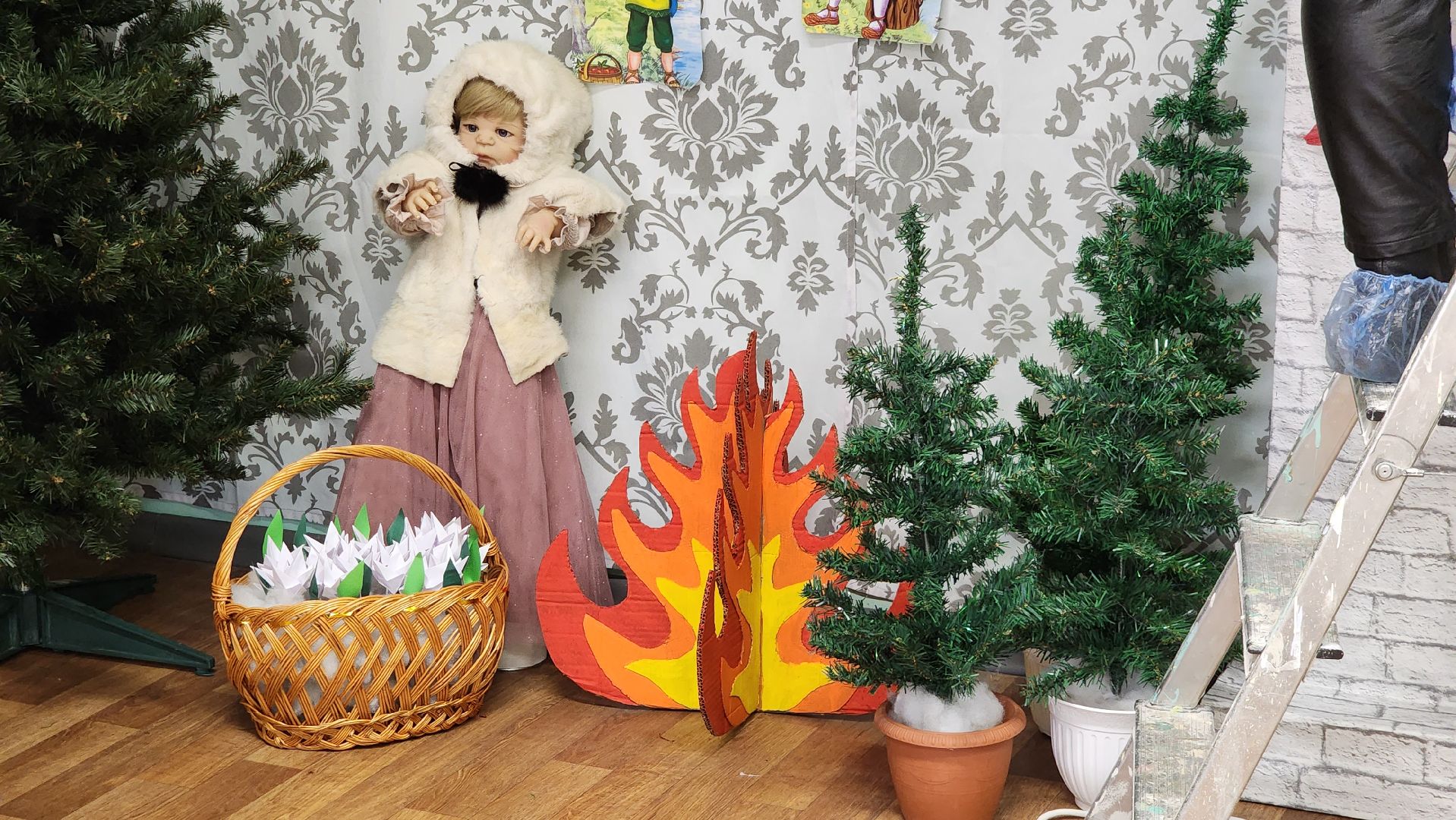 Новый год, Украшения, Лобня, Школа, вертикалки,