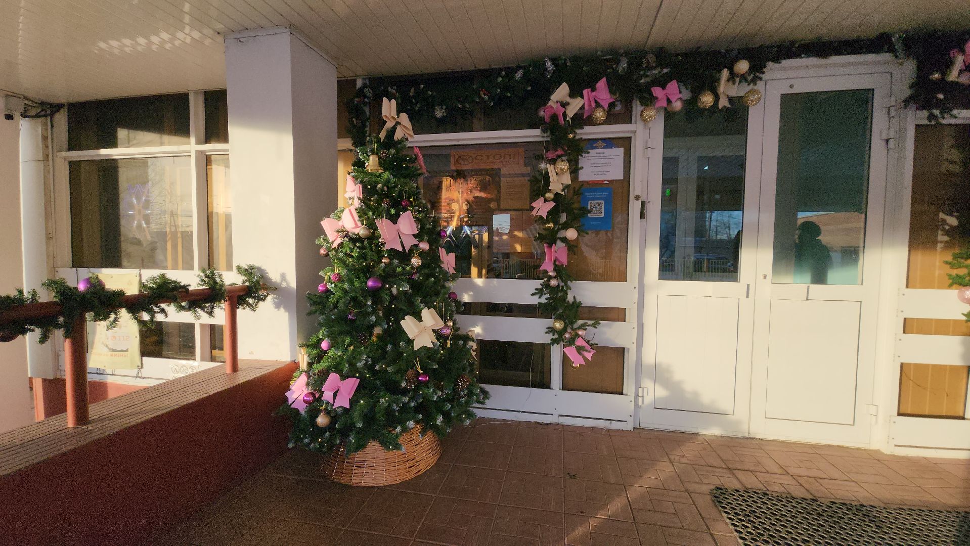 Новый год, Украшения, Лобня, Школа, вертикалки,