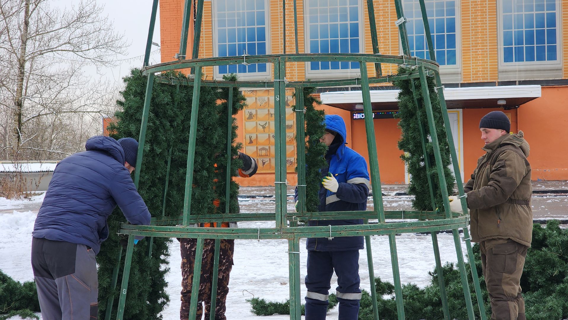 Новый год, праздник, зима в Подмосковье, Лосино-Петровский, вертикалки,