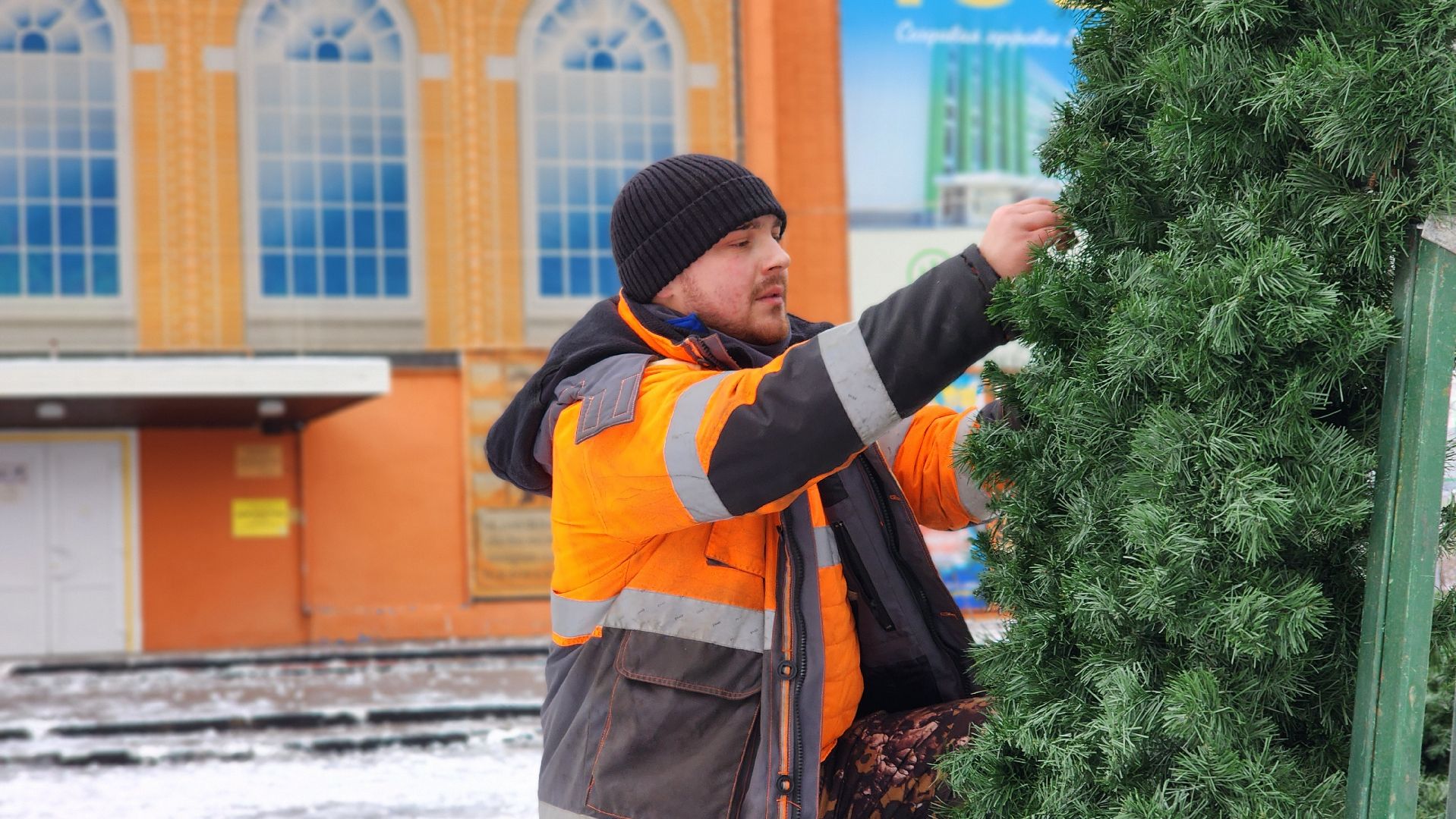 Новый год, праздник, зима в Подмосковье, Лосино-Петровский, вертикалки,