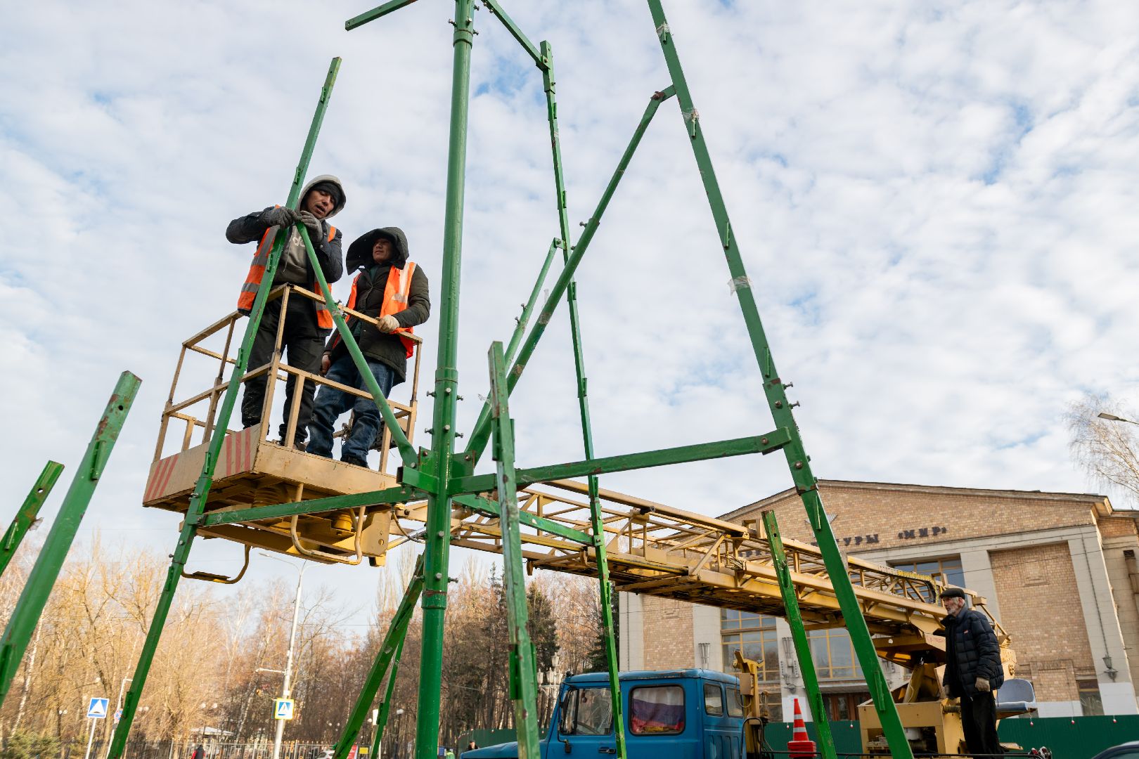 лыткарино, новогодняя ель, новогодняя елка, вертикалки,
