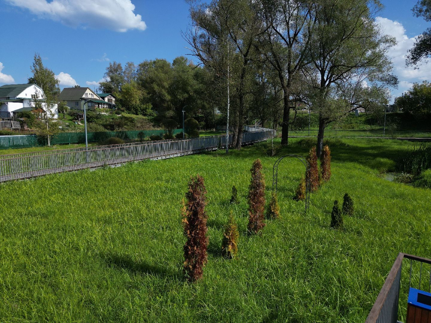 видео с коптера, волоколамск, парк,