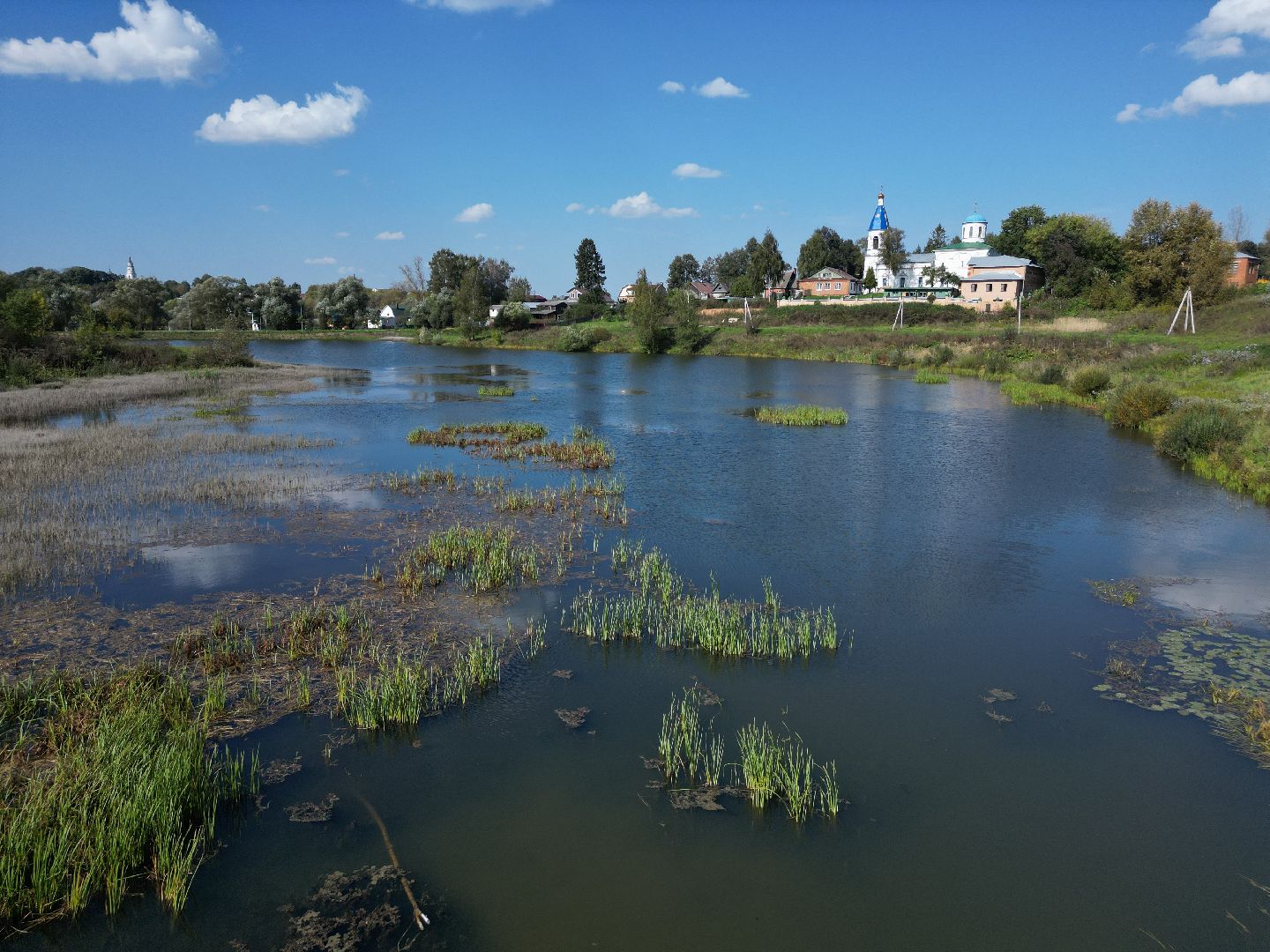 видео с коптера, волоколамск, парк,