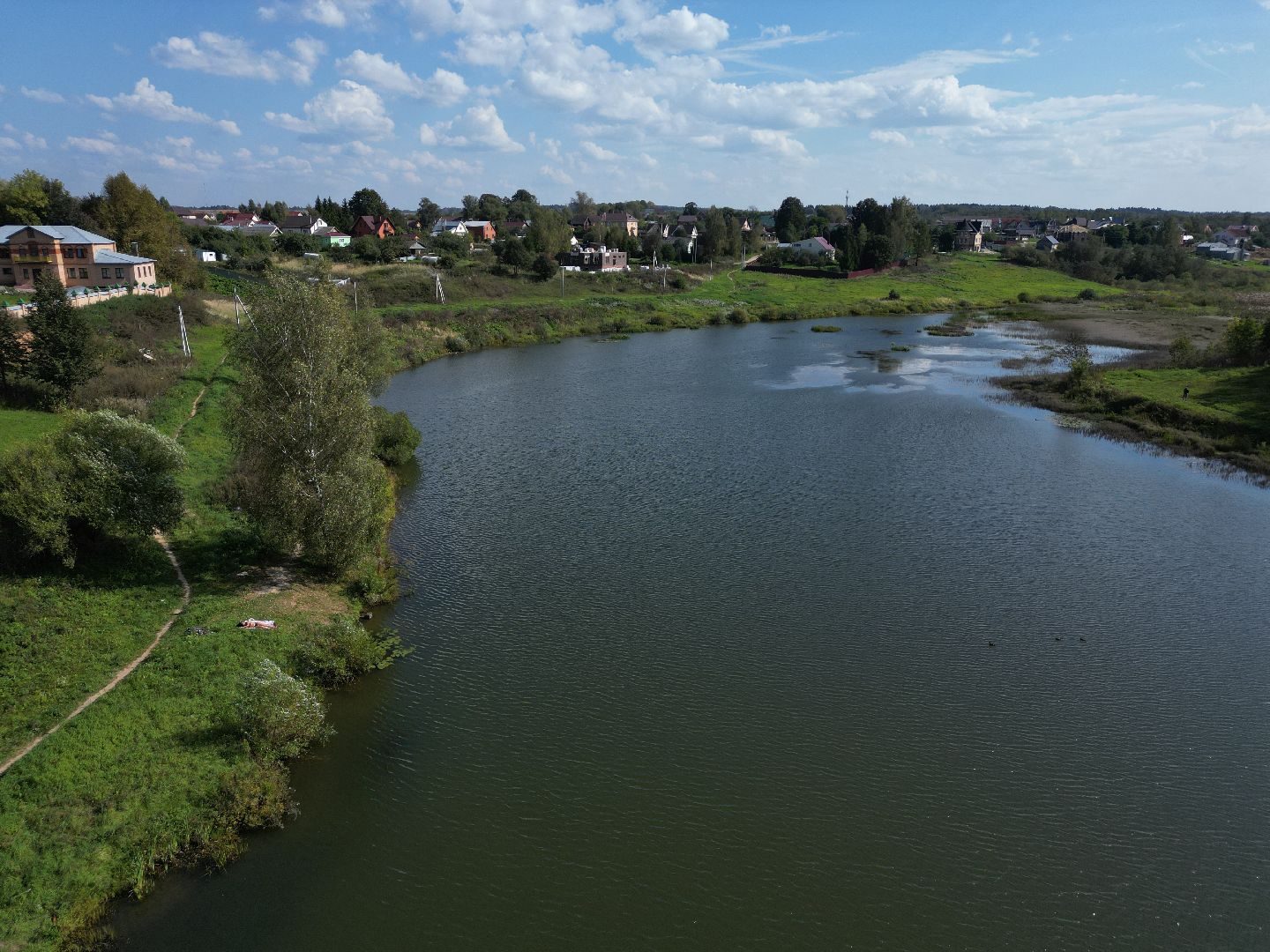 видео с коптера, волоколамск, парк,
