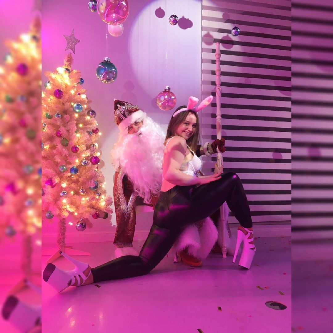 одинцово, лесной городок, пилон, студия, pole dance, новый год, фотосессия, вертикалка, вертикальное видео