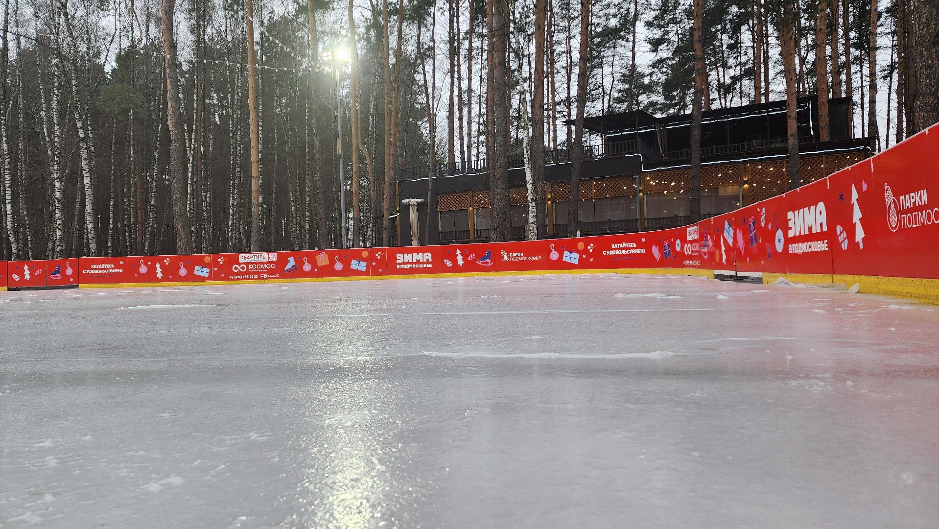 Зима в Подмосковье, Домодедово, Прокат коньков, Искусственный лед, Парк Елочки, Открытие катка, Центральный парк, вертикалки,