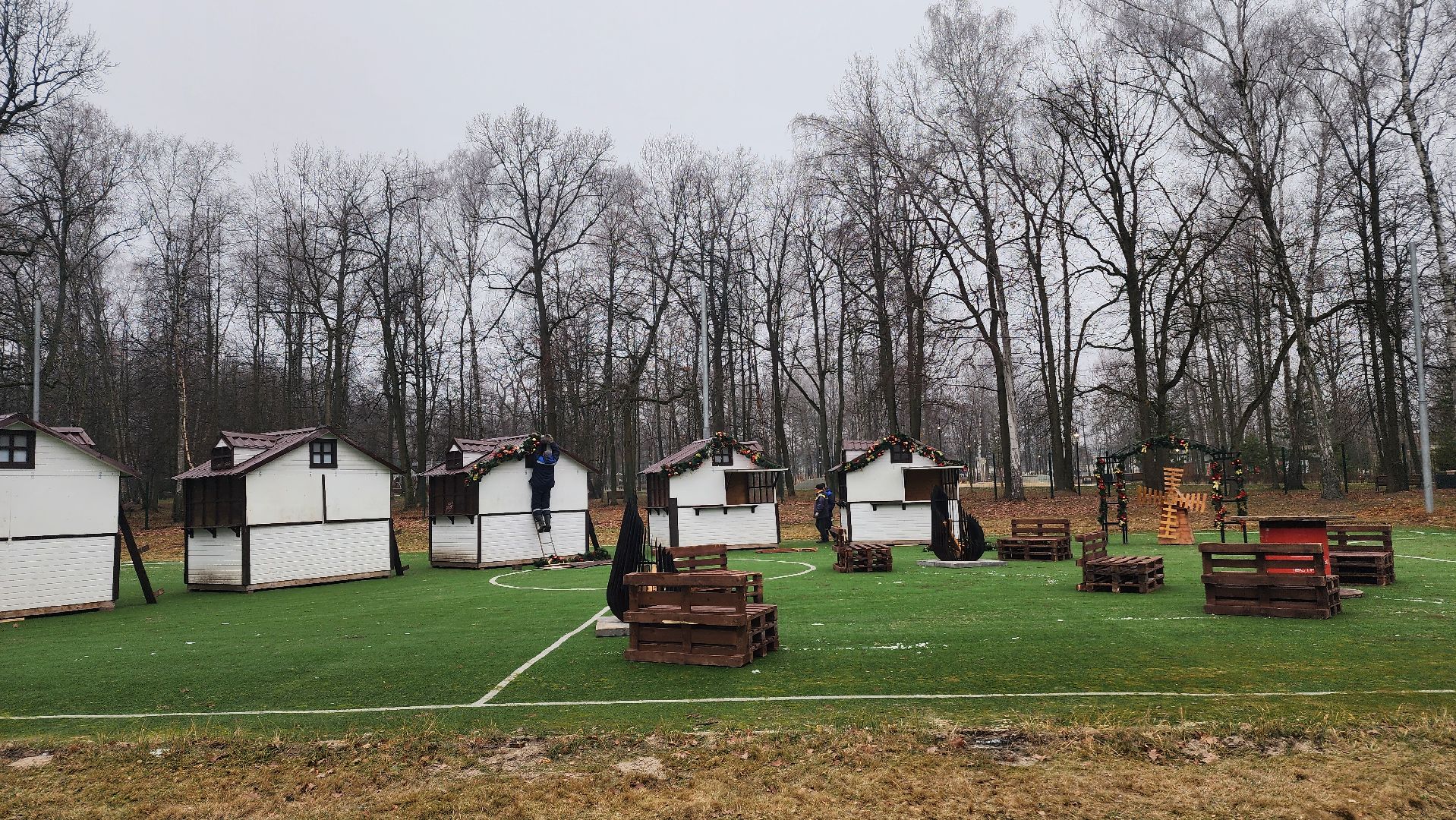 ступино, парки подмосковья, зима в подмомсковье, каток в парке, вертикалки,