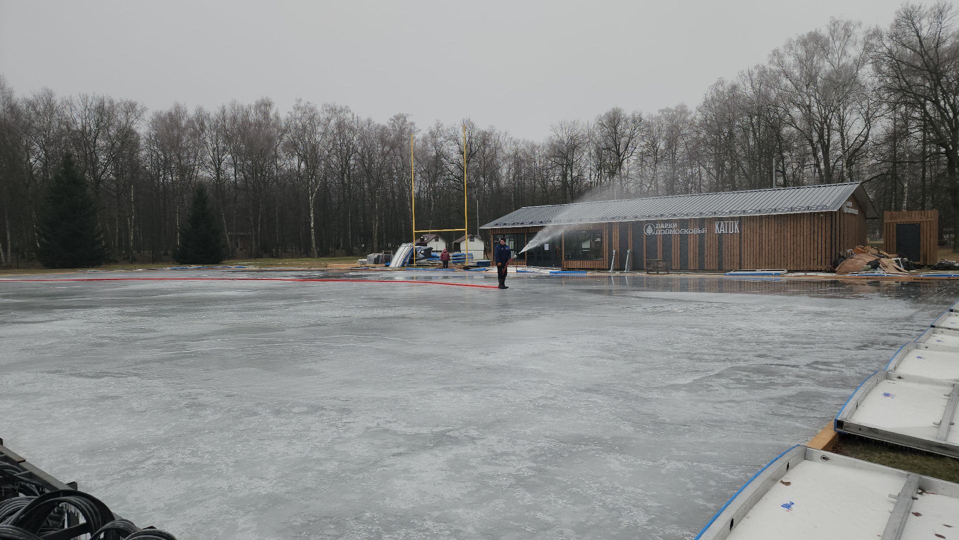 ступино, парки подмосковья, зима в подмомсковье, каток в парке, вертикалки,