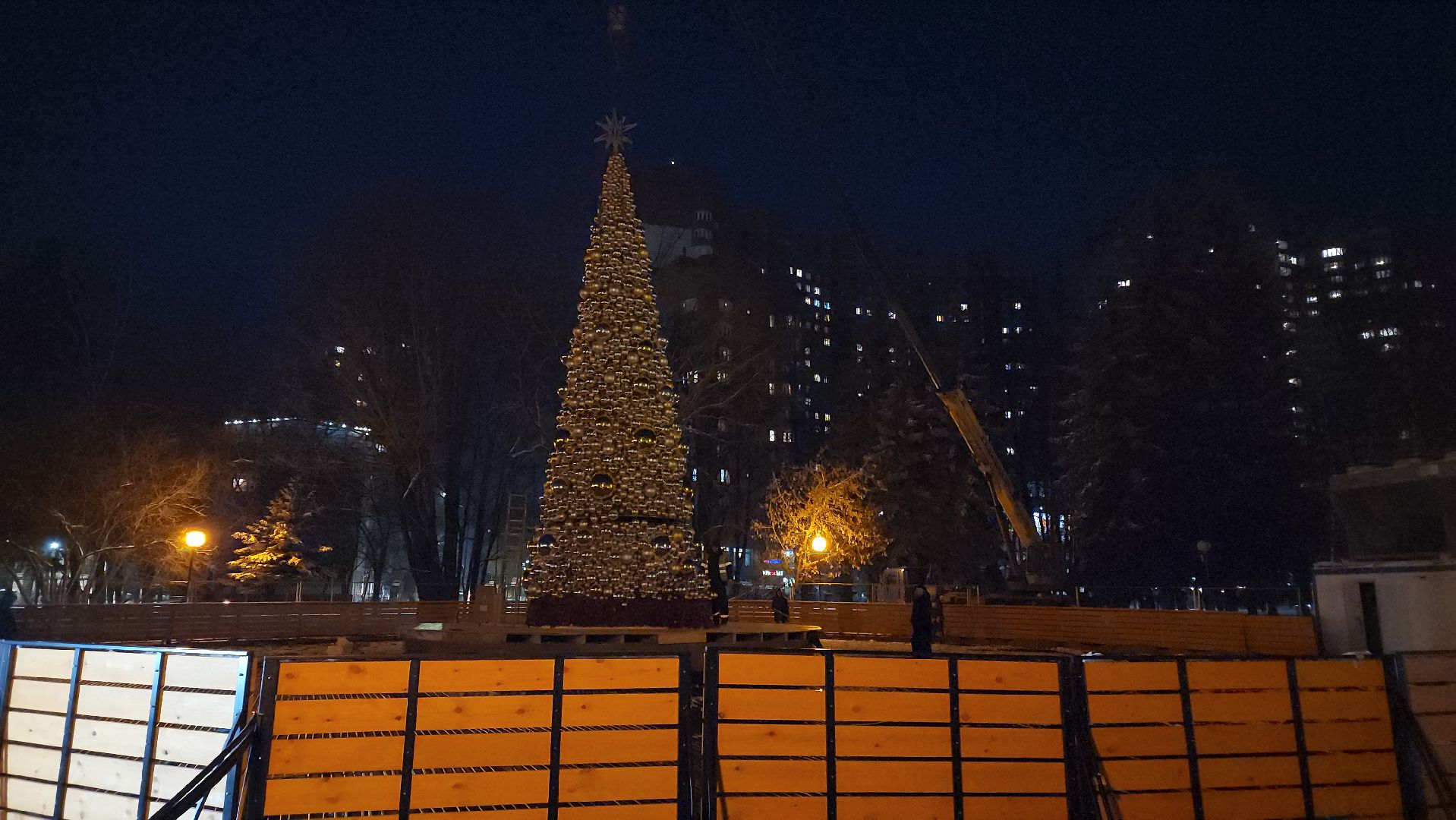 ель, каток, новый год, вертикалки,