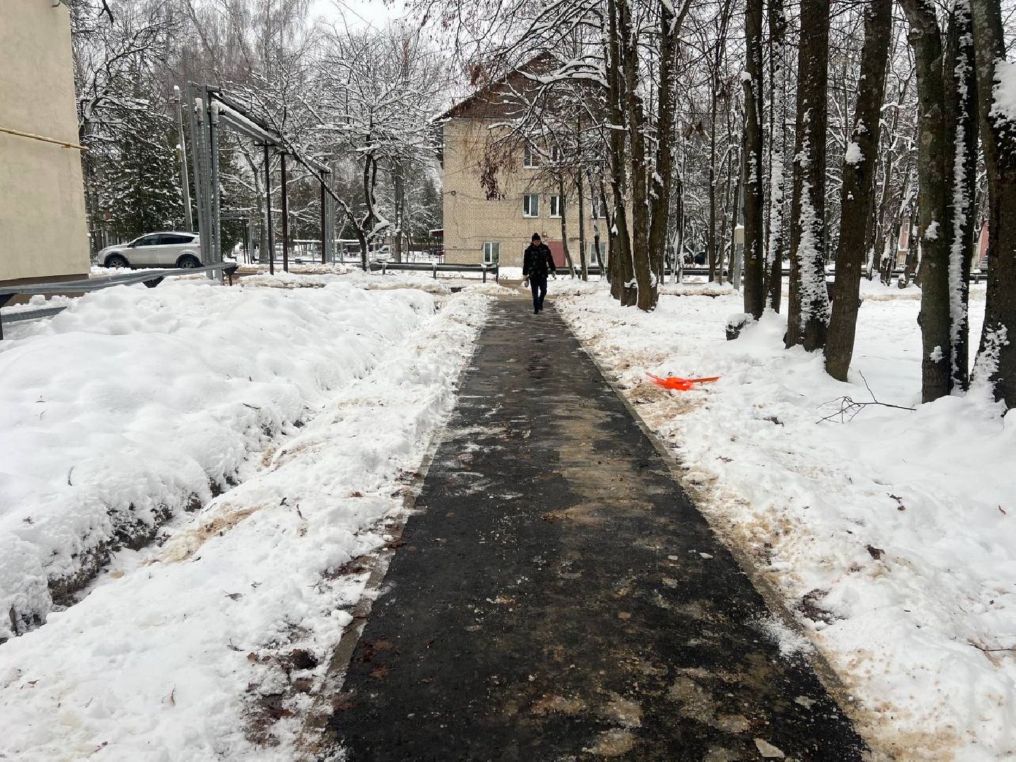 тротуары, лед, городской округ восход, вертикалки,
