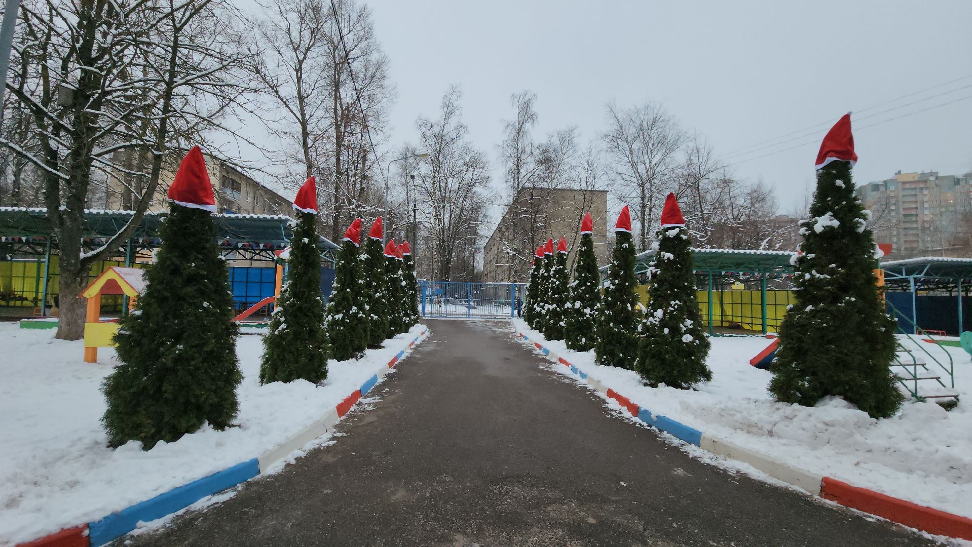 Украшения, Новый год, Лобня, Детский сад, вертикалки,