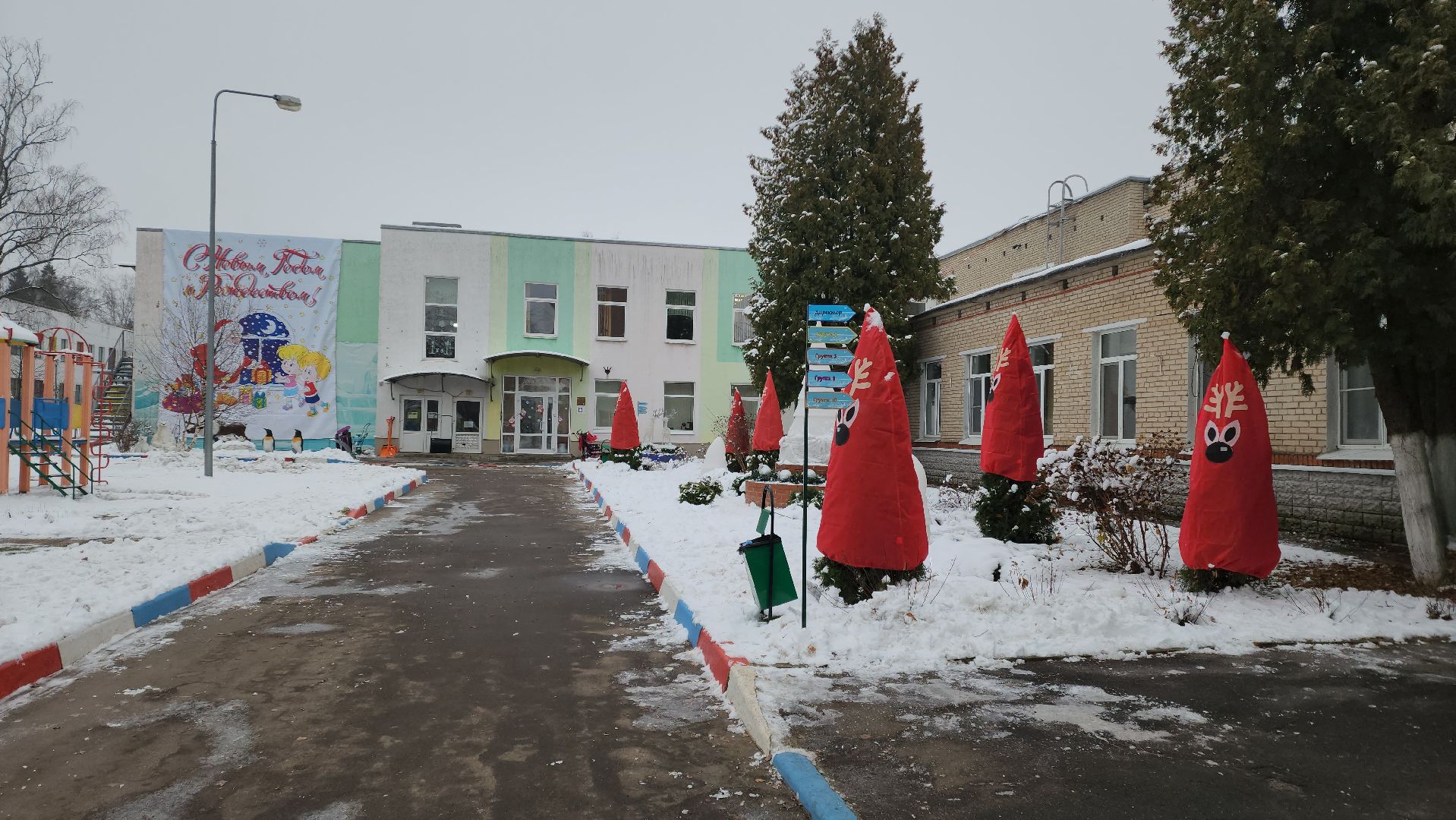 Украшения, Новый год, Лобня, Детский сад, вертикалки,