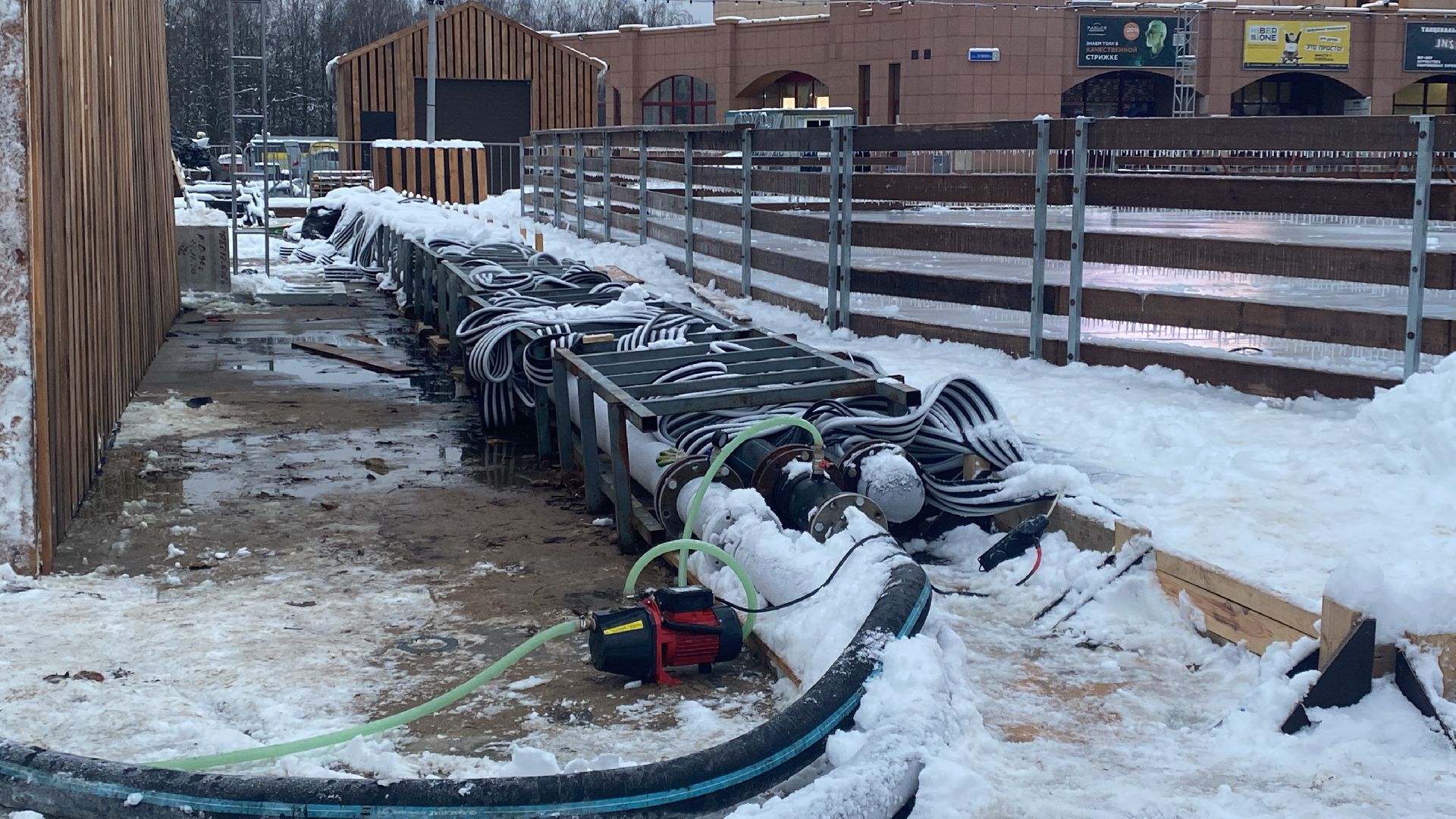 Каток, Зима, Лед, Истра, вертикалки,