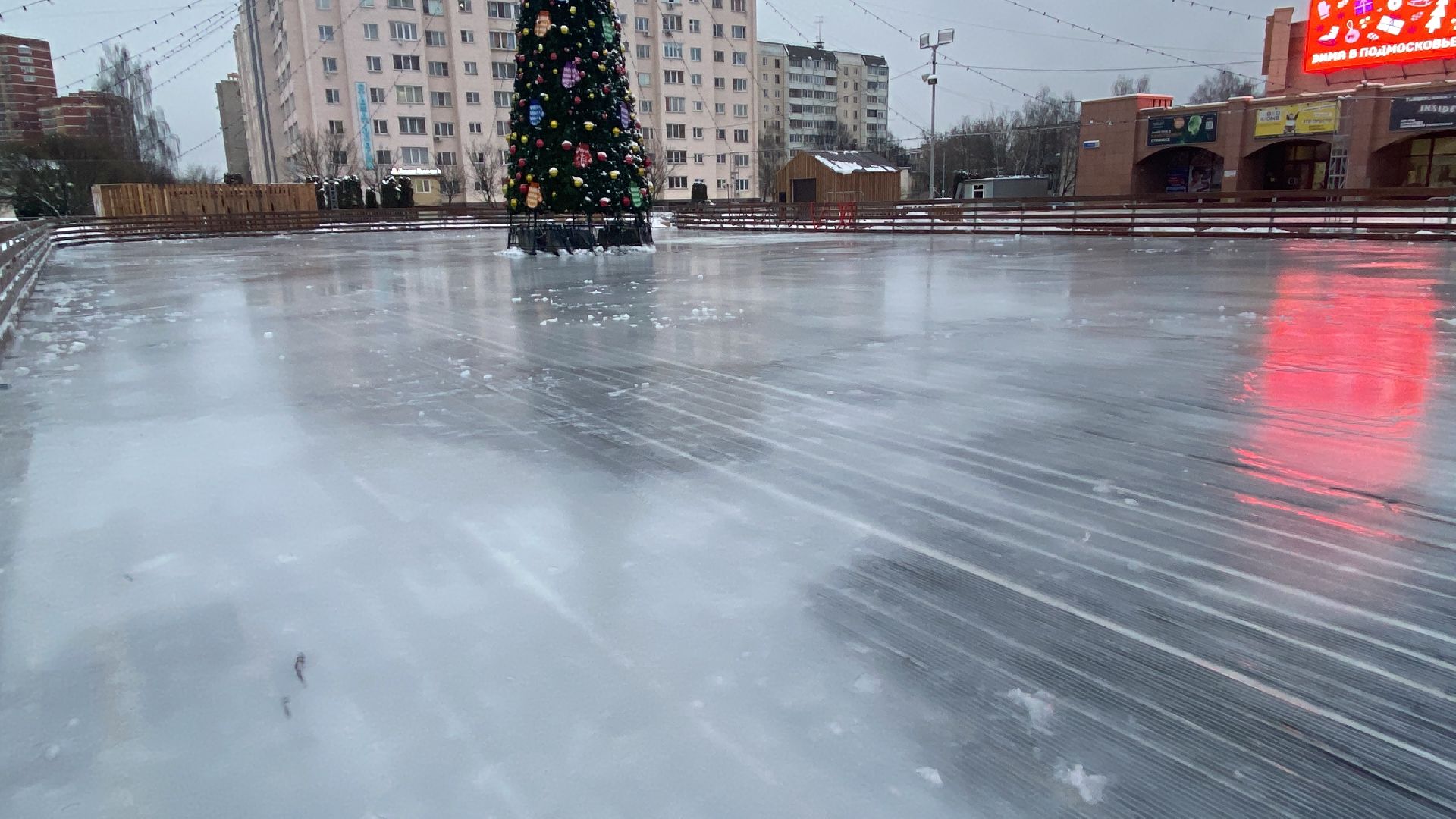 Каток, Зима, Лед, Истра, вертикалки,