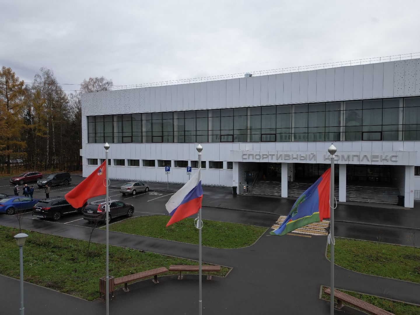 видео с коптера, спорткомплекс, капитальный ремонт,