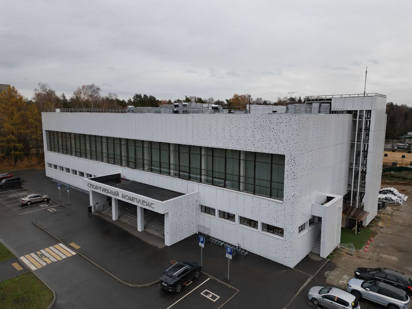 видео с коптера, спорткомплекс, капитальный ремонт,