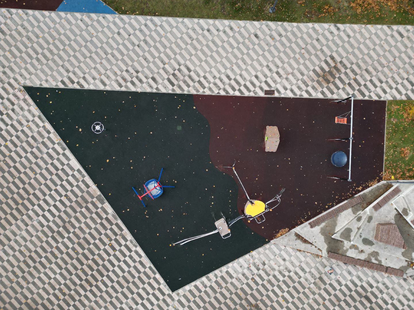 видео с коптера, черноголовка, парк,