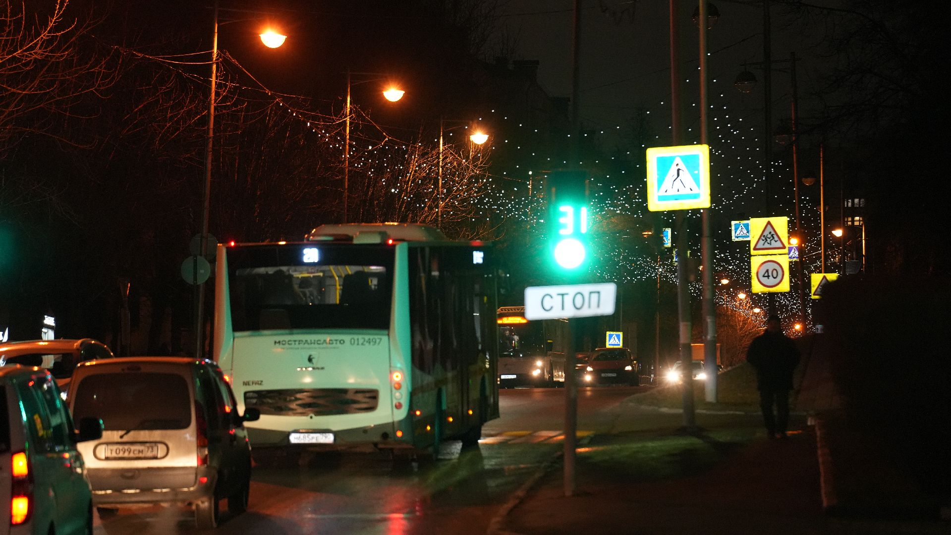 вертикалка, зима в подмосковье, световые инсталляции,