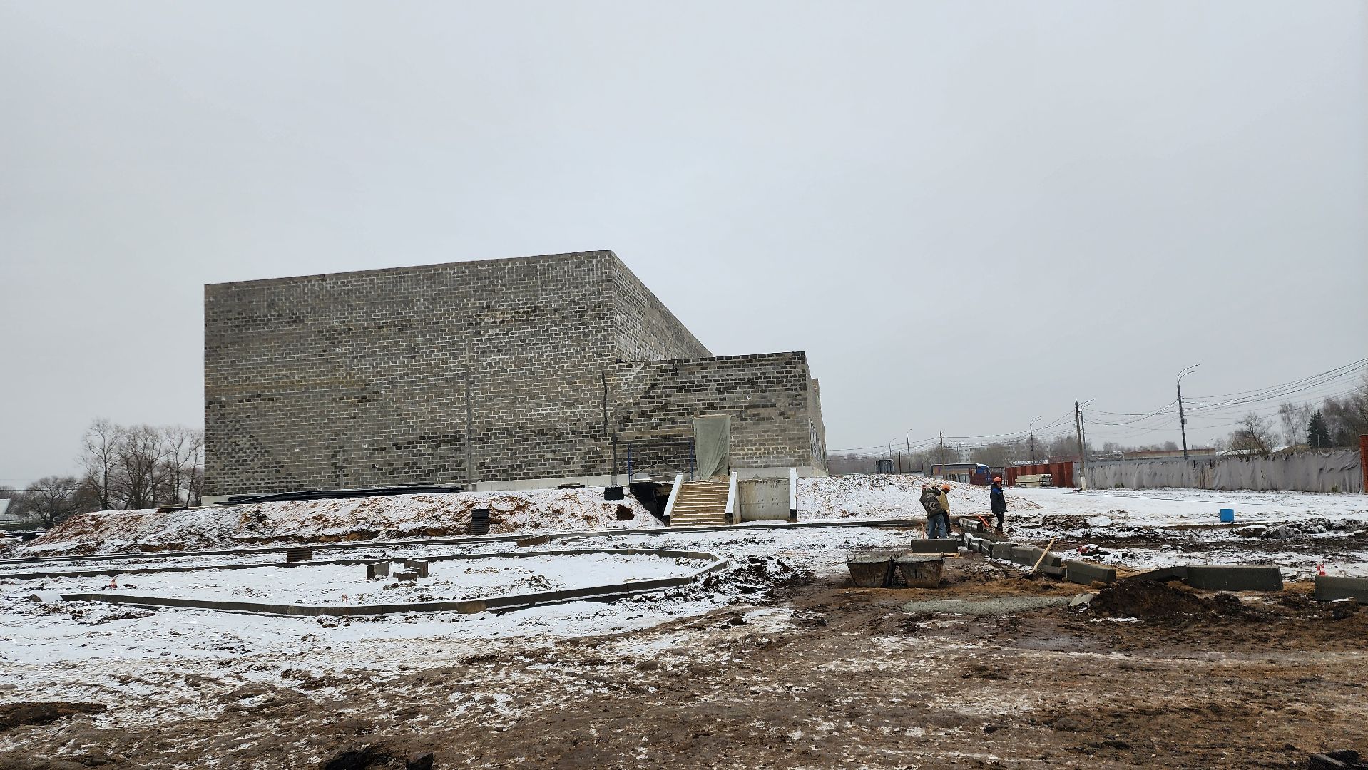 Бронницы, строительство фок в бронницах, ФОК на Москворецкой, Благоустройство территории, Вертикальное видео, Вертикалка,