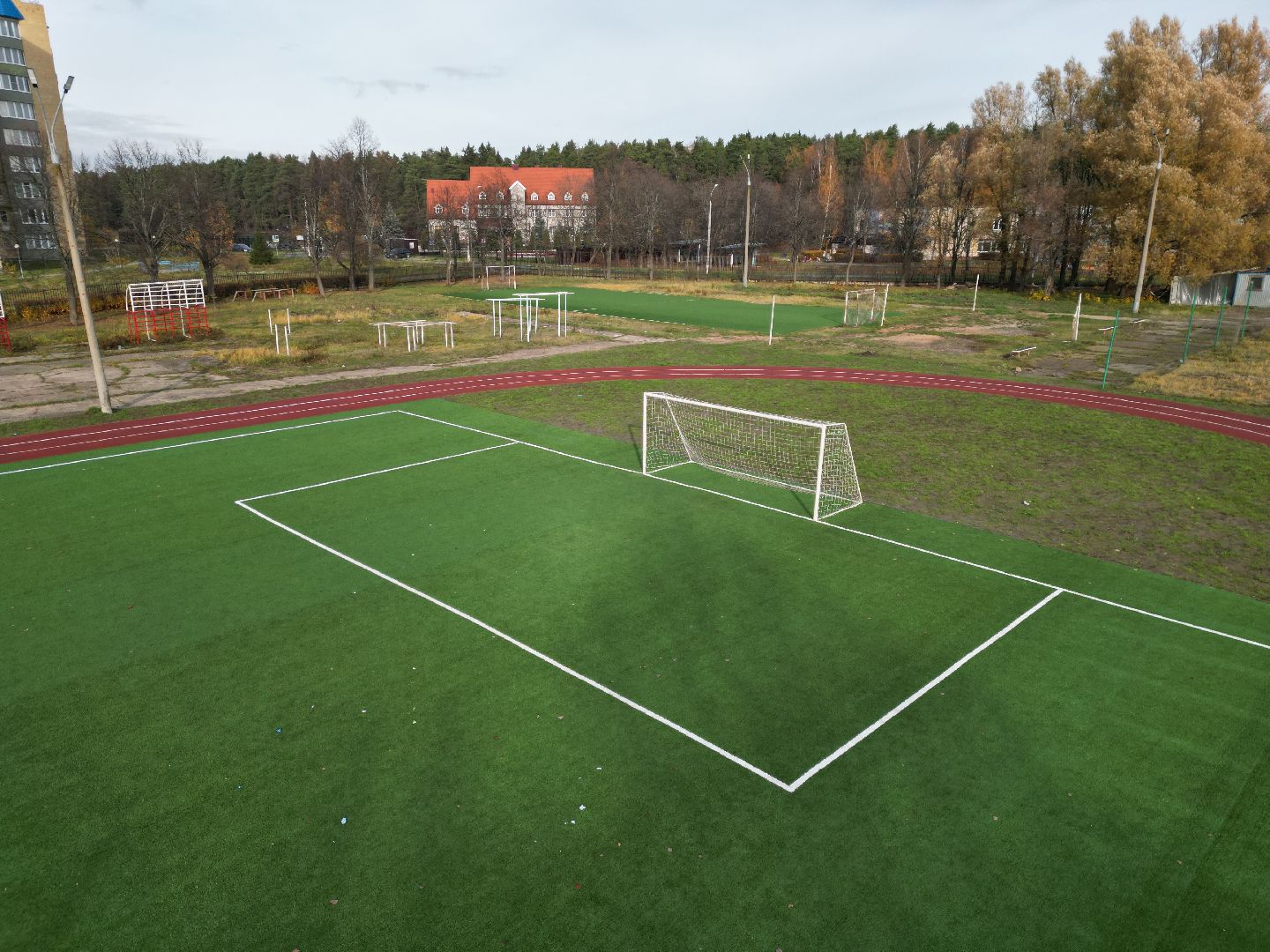 видео с коптера, стадион, черноголовка,