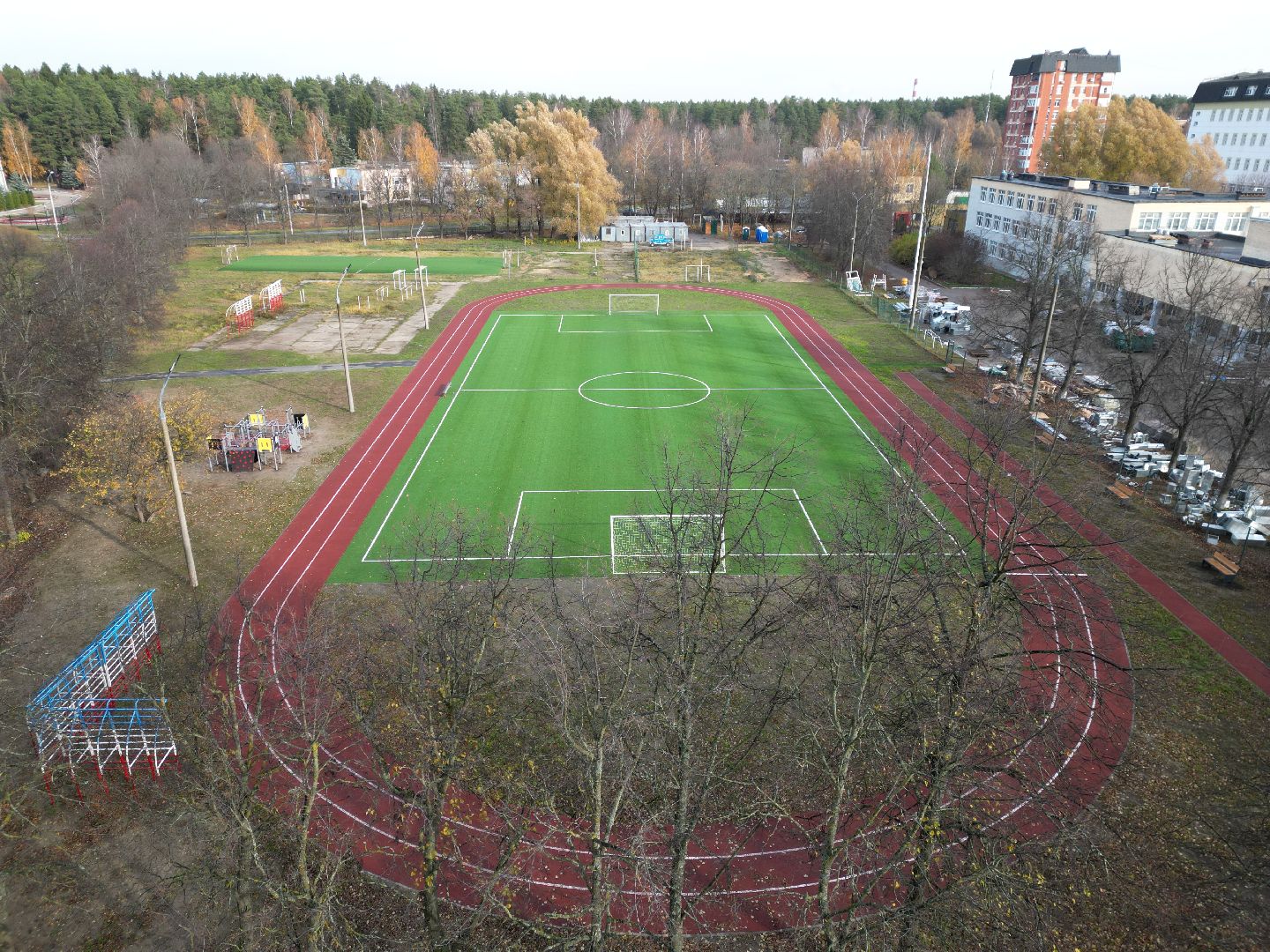 видео с коптера, стадион, черноголовка,