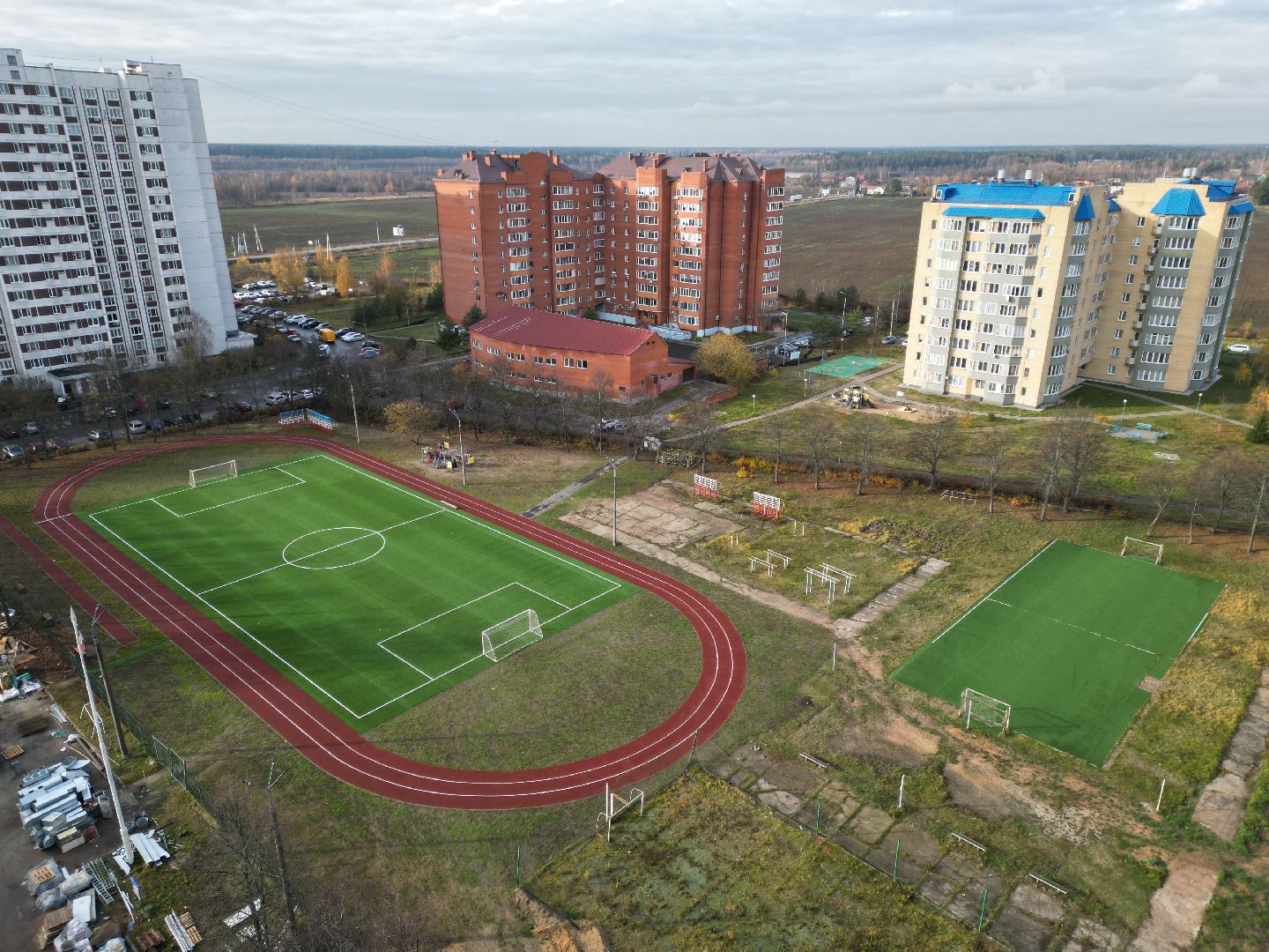 видео с коптера, стадион, черноголовка,