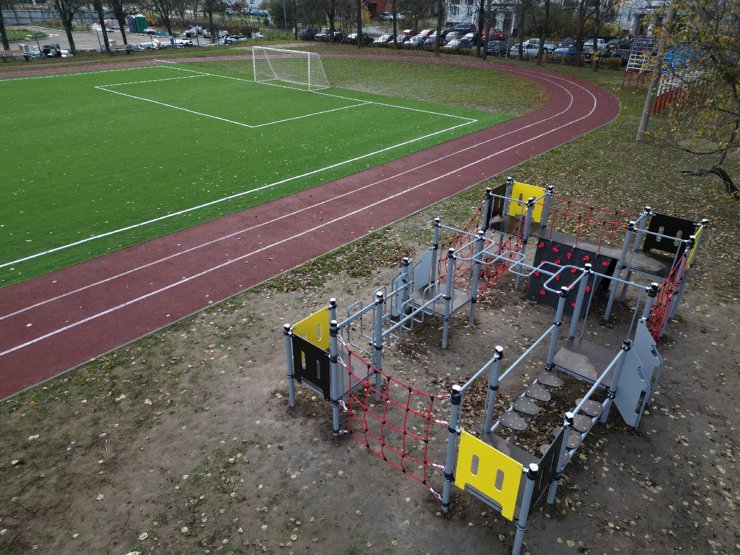 видео с коптера, стадион, черноголовка,