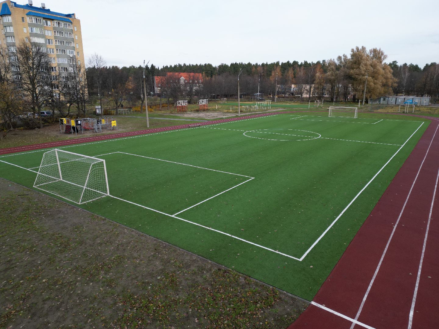 видео с коптера, стадион, черноголовка,