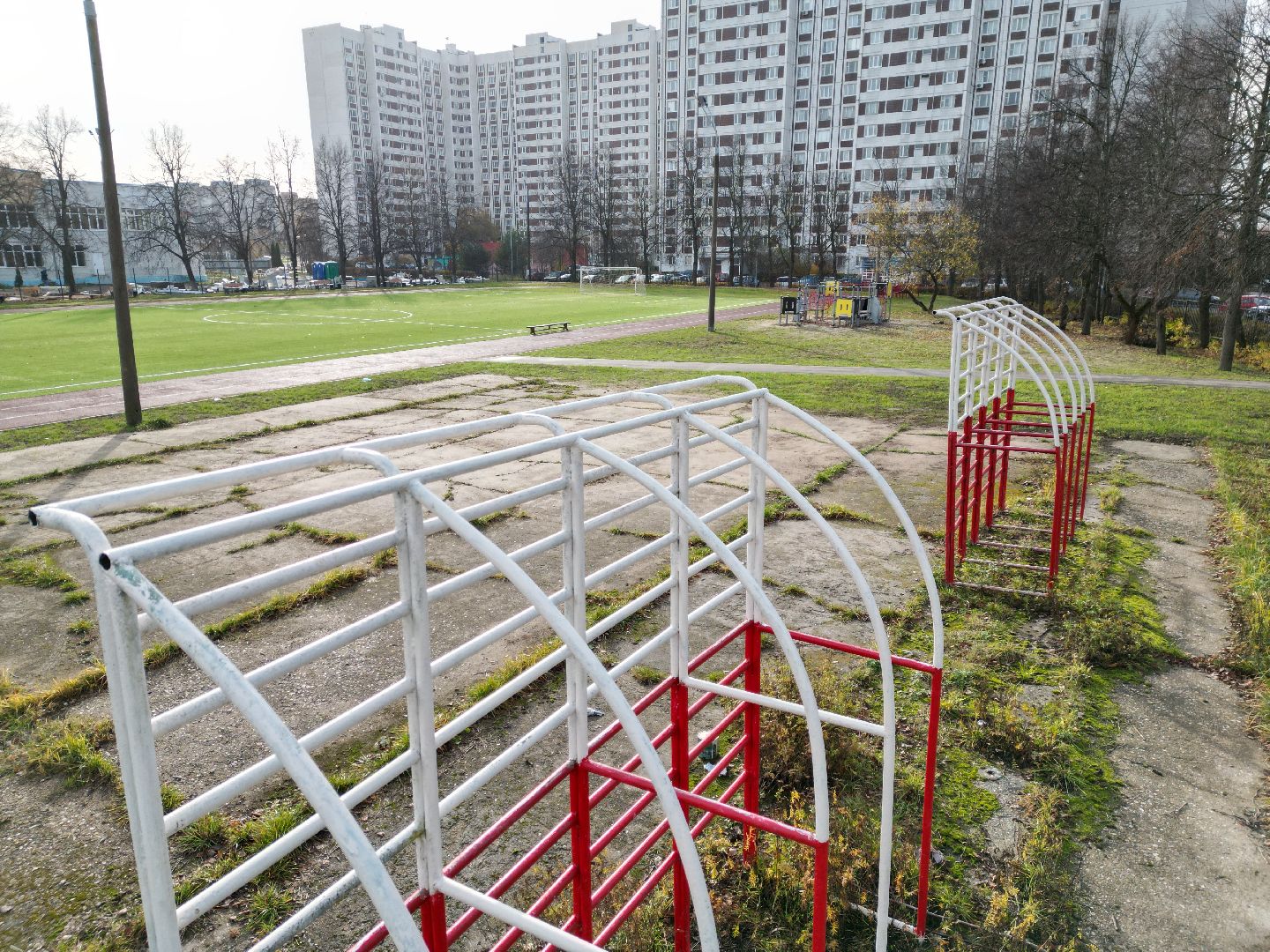 видео с коптера, стадион, черноголовка,