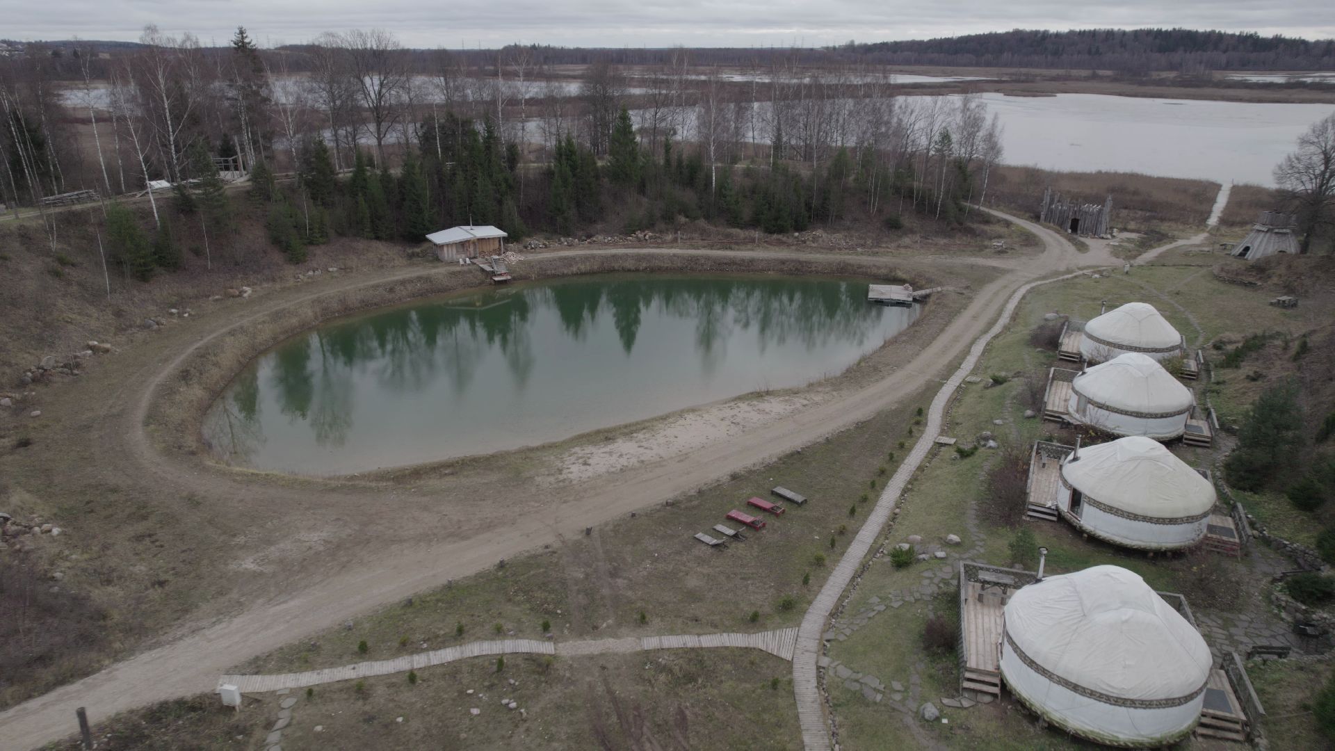 видео с коптера, руза, туризм, отель,