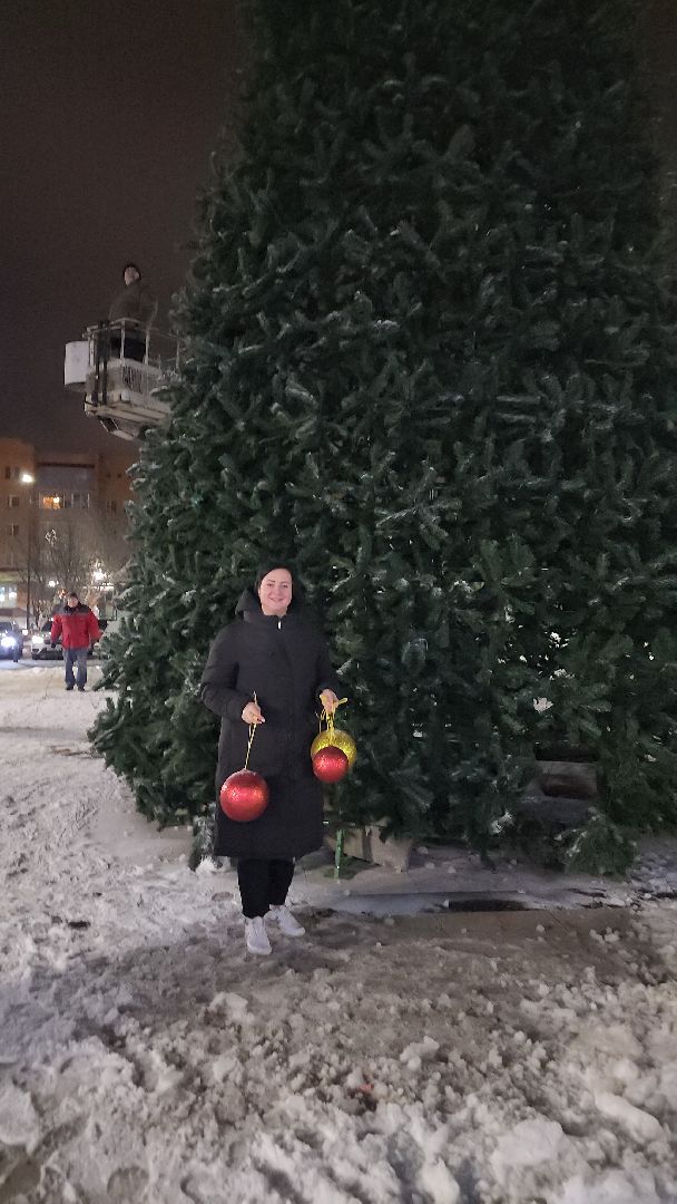 фрязино, зима в подмомсковье, ёлка, украшение города, новый год, вертикалки,