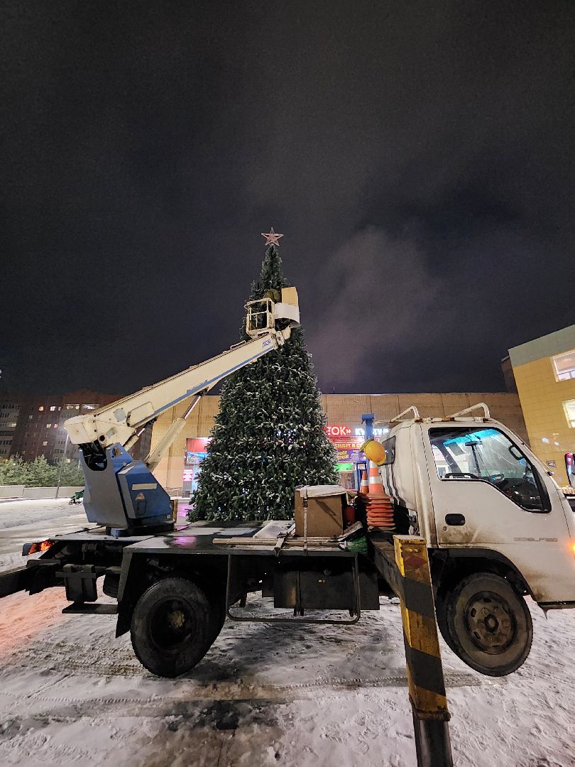 фрязино, зима в подмомсковье, ёлка, украшение города, новый год, вертикалки,