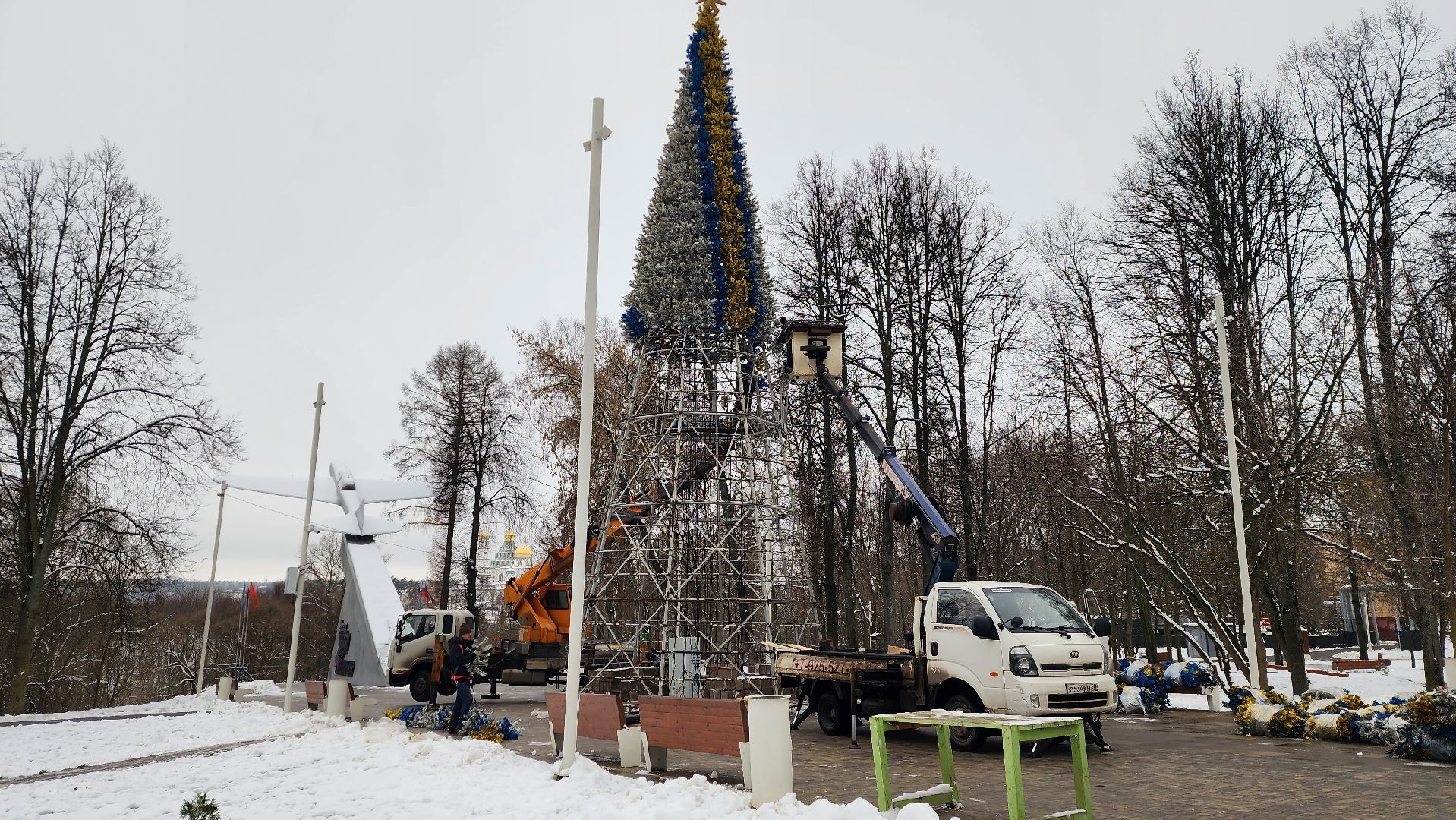 парки, новогодняя елка, истра, вертикалки,