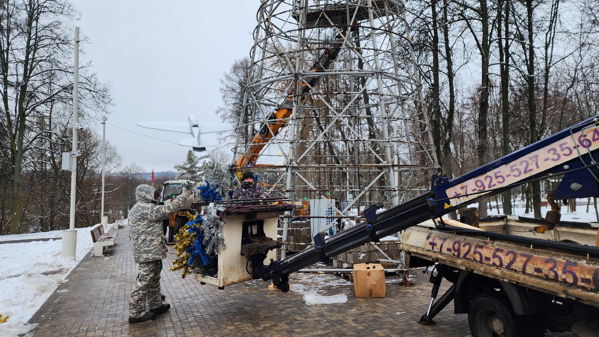 парки, новогодняя елка, истра, вертикалки,