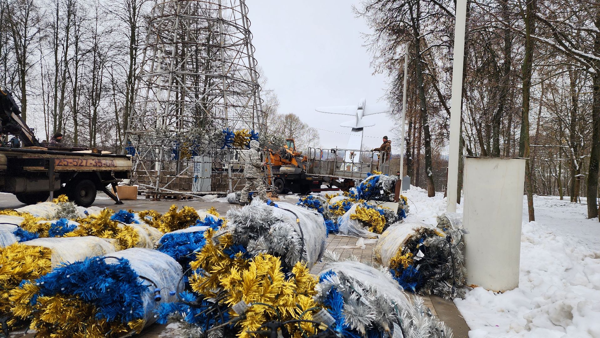 парки, новогодняя елка, истра, вертикалки,