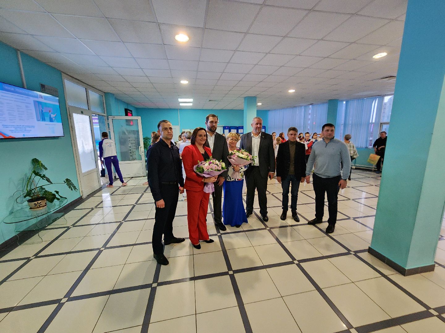 Чехов, дворец спорта Олимпийский, синхронное плавание, первенство московской области, открытие, парад команд, соревнования, глава округа михаил собакин,