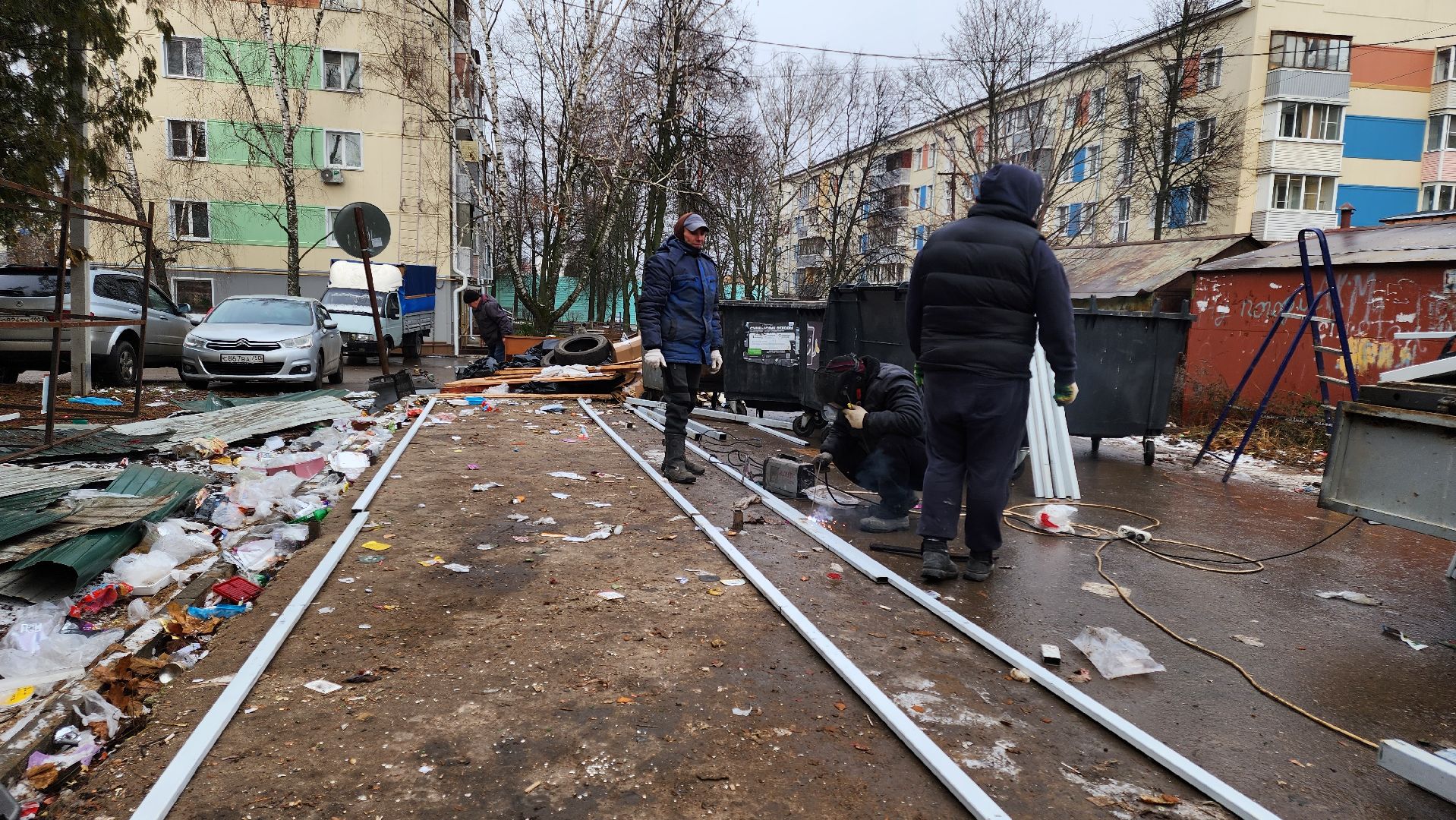 кашира, мусорные контейнеры, контейнерная площадка, бункер, вертикалки,