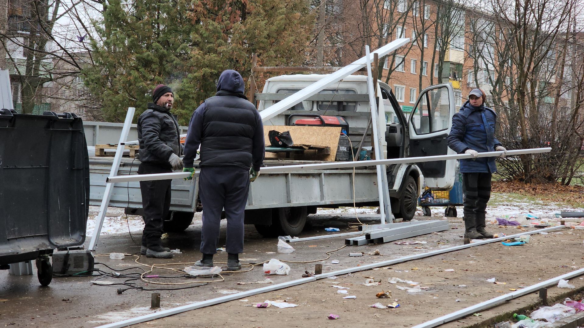 кашира, мусорные контейнеры, контейнерная площадка, бункер, вертикалки,