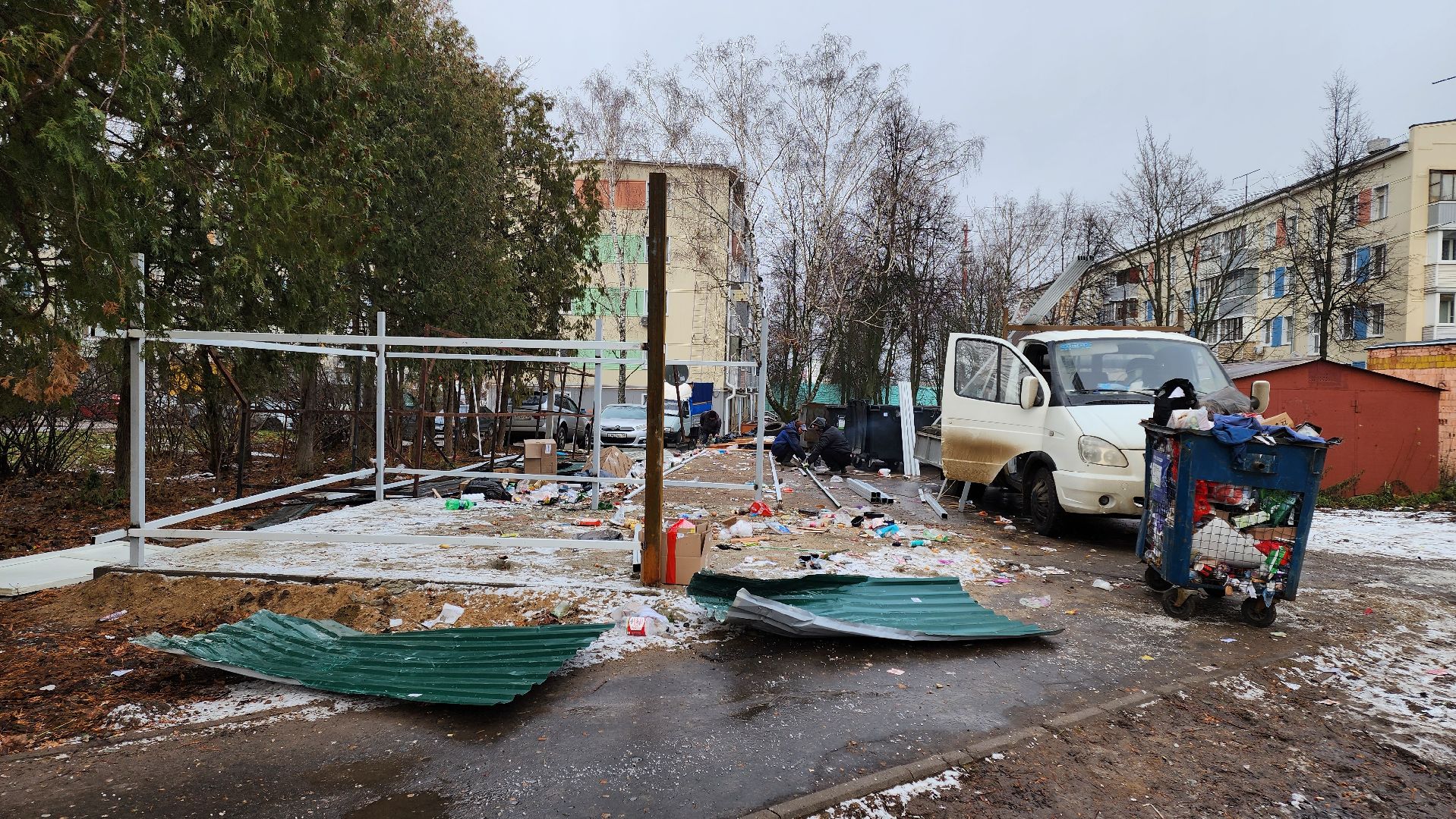 кашира, мусорные контейнеры, контейнерная площадка, бункер, вертикалки,