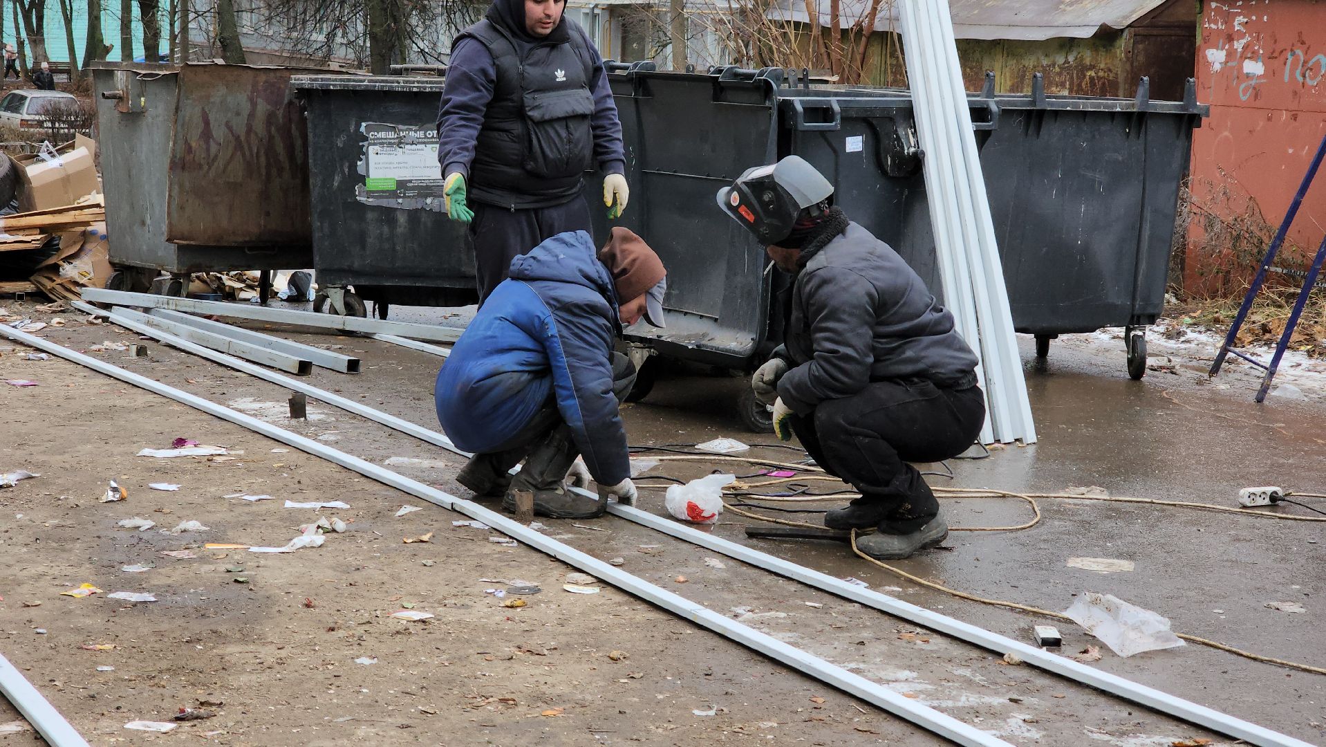 кашира, мусорные контейнеры, контейнерная площадка, бункер, вертикалки,