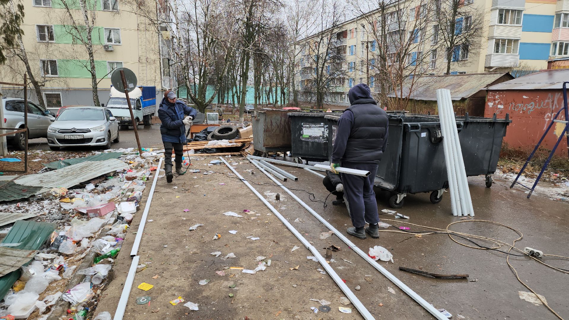 кашира, мусорные контейнеры, контейнерная площадка, бункер, вертикалки,