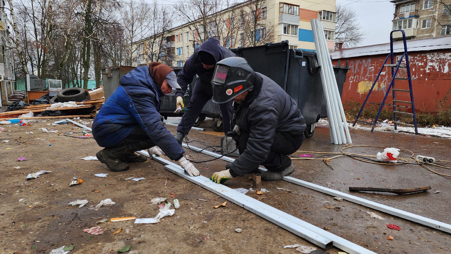 кашира, мусорные контейнеры, контейнерная площадка, бункер, вертикалки,