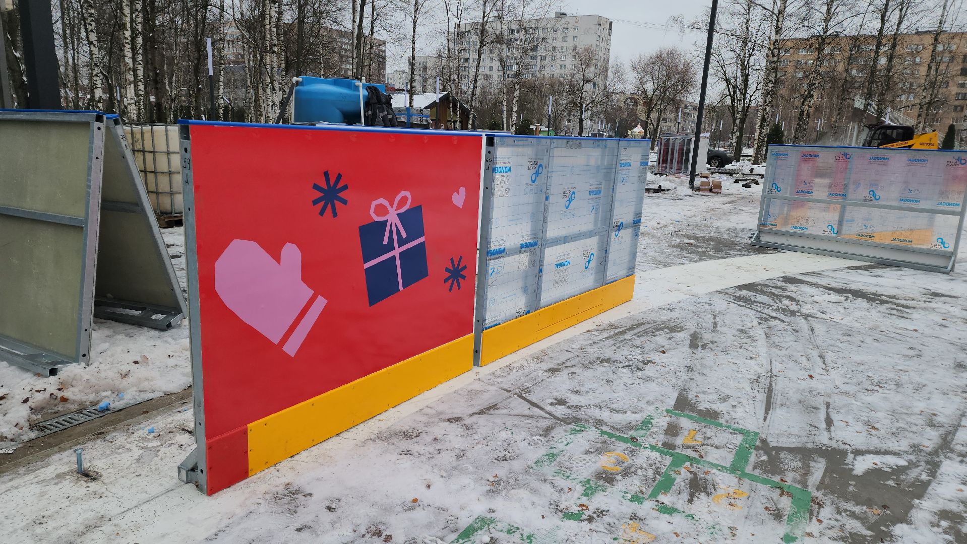 Каток, Парк, Лобня, Раздевалка, вертикалки,