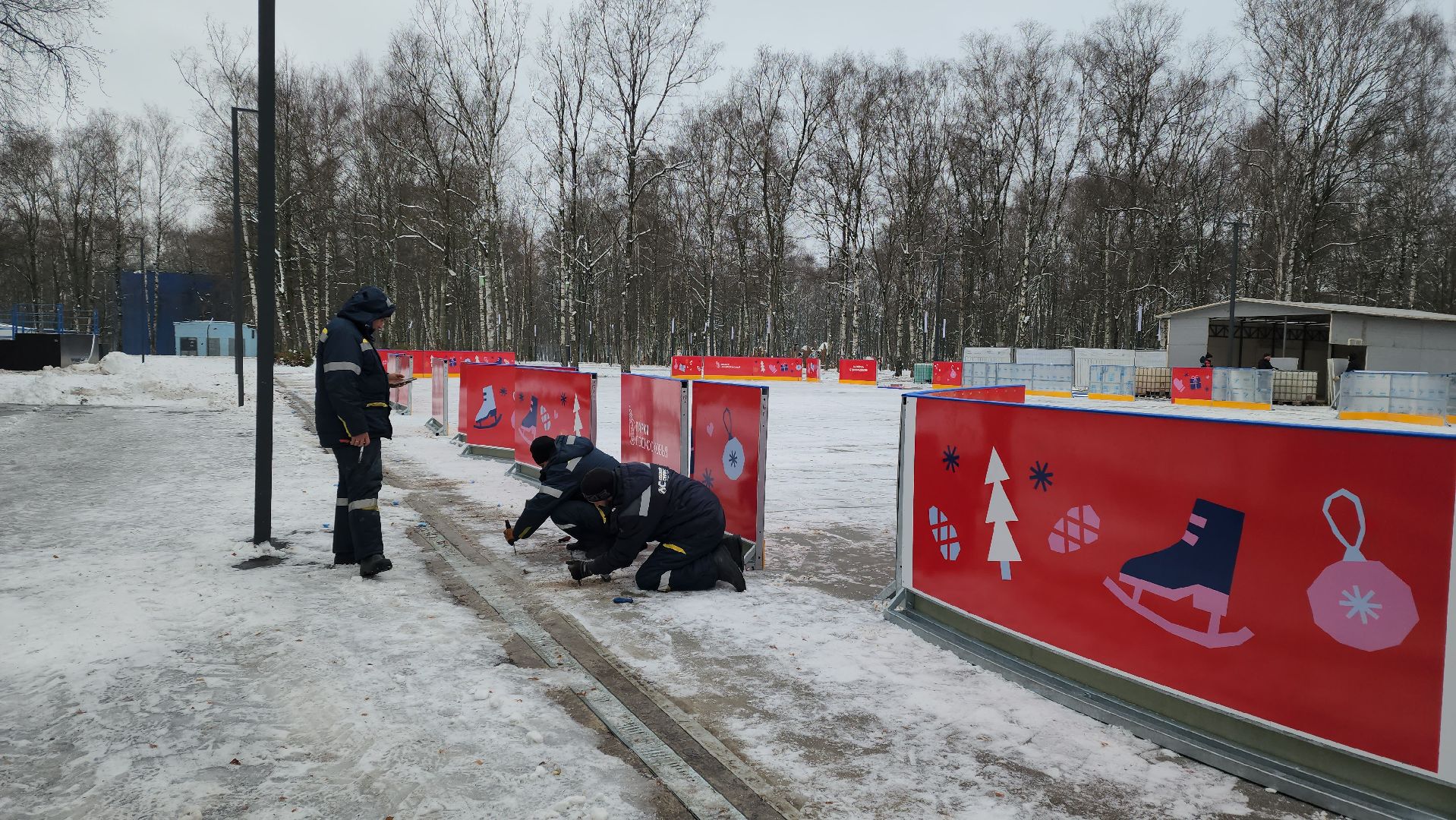 Каток, Парк, Лобня, Раздевалка, вертикалки,